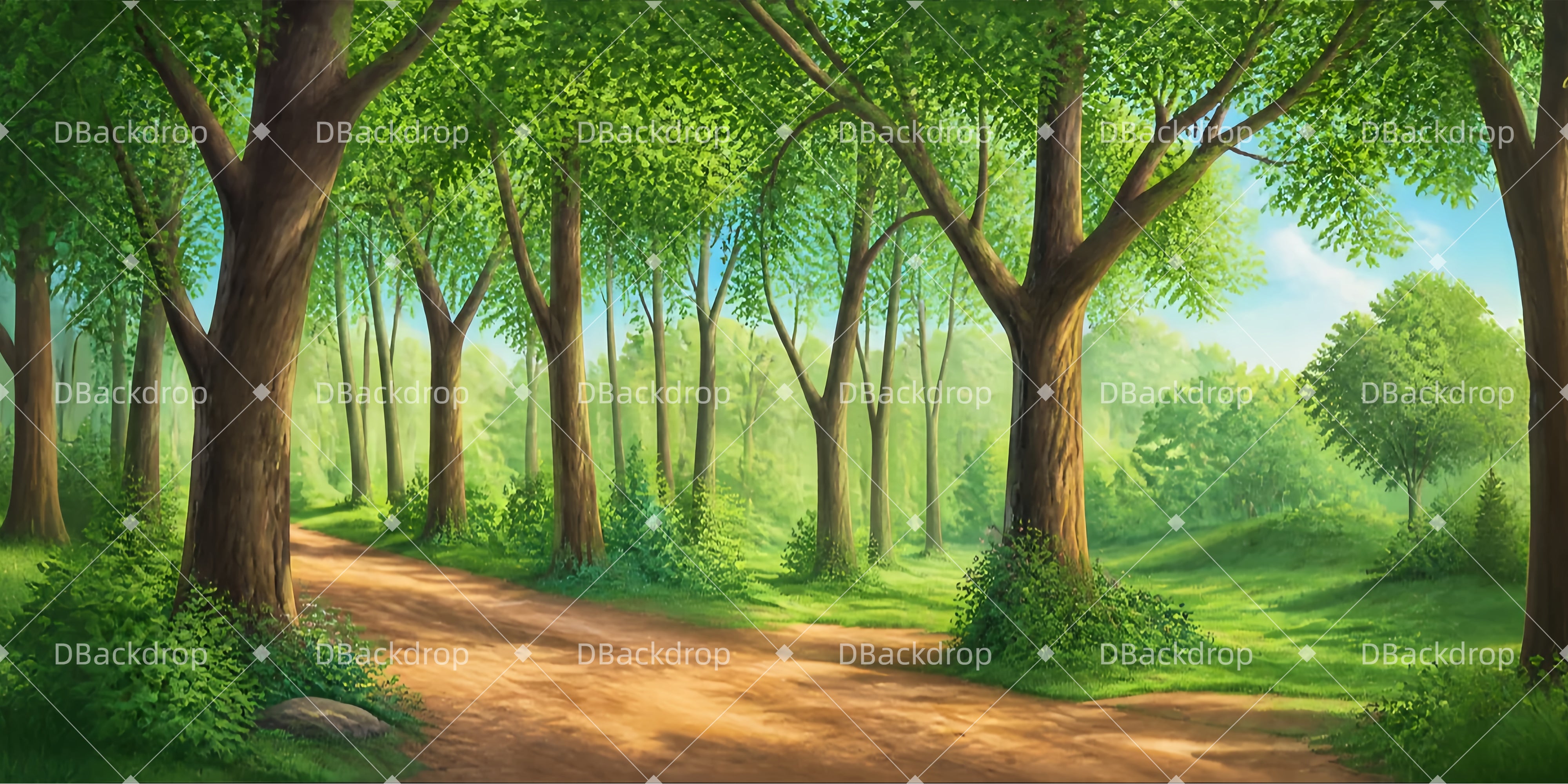 Performance Backdrop Sherwood Greenway Forest Stage Backdrop UK LXX65-T65