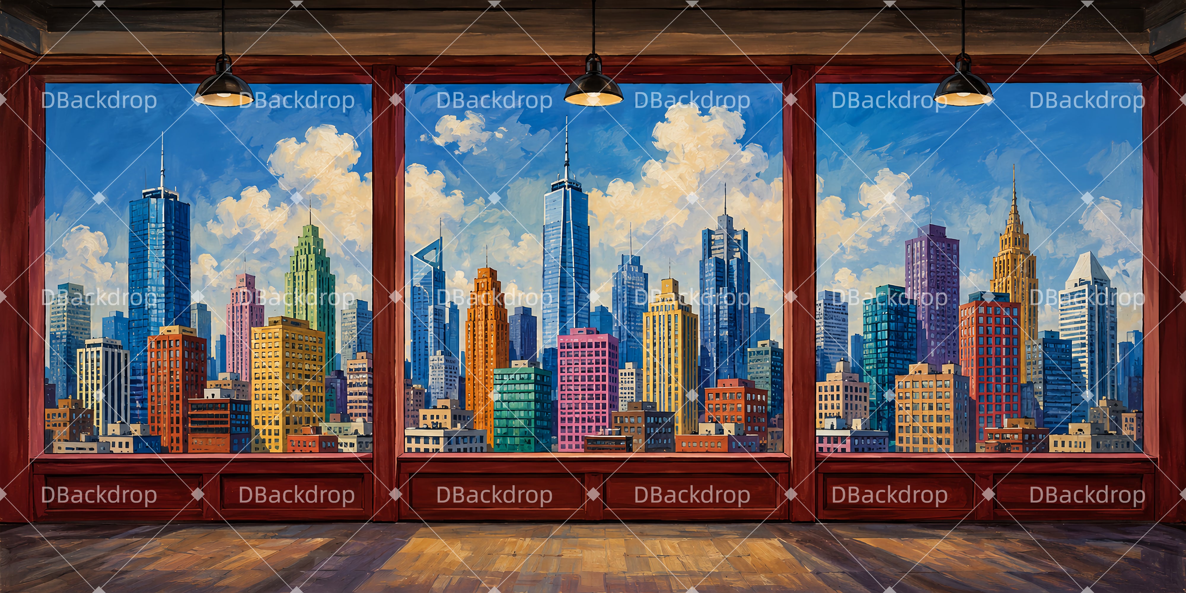 Theater Backdrops City Office Stage Backdrop Ideas UK LXX66-T25