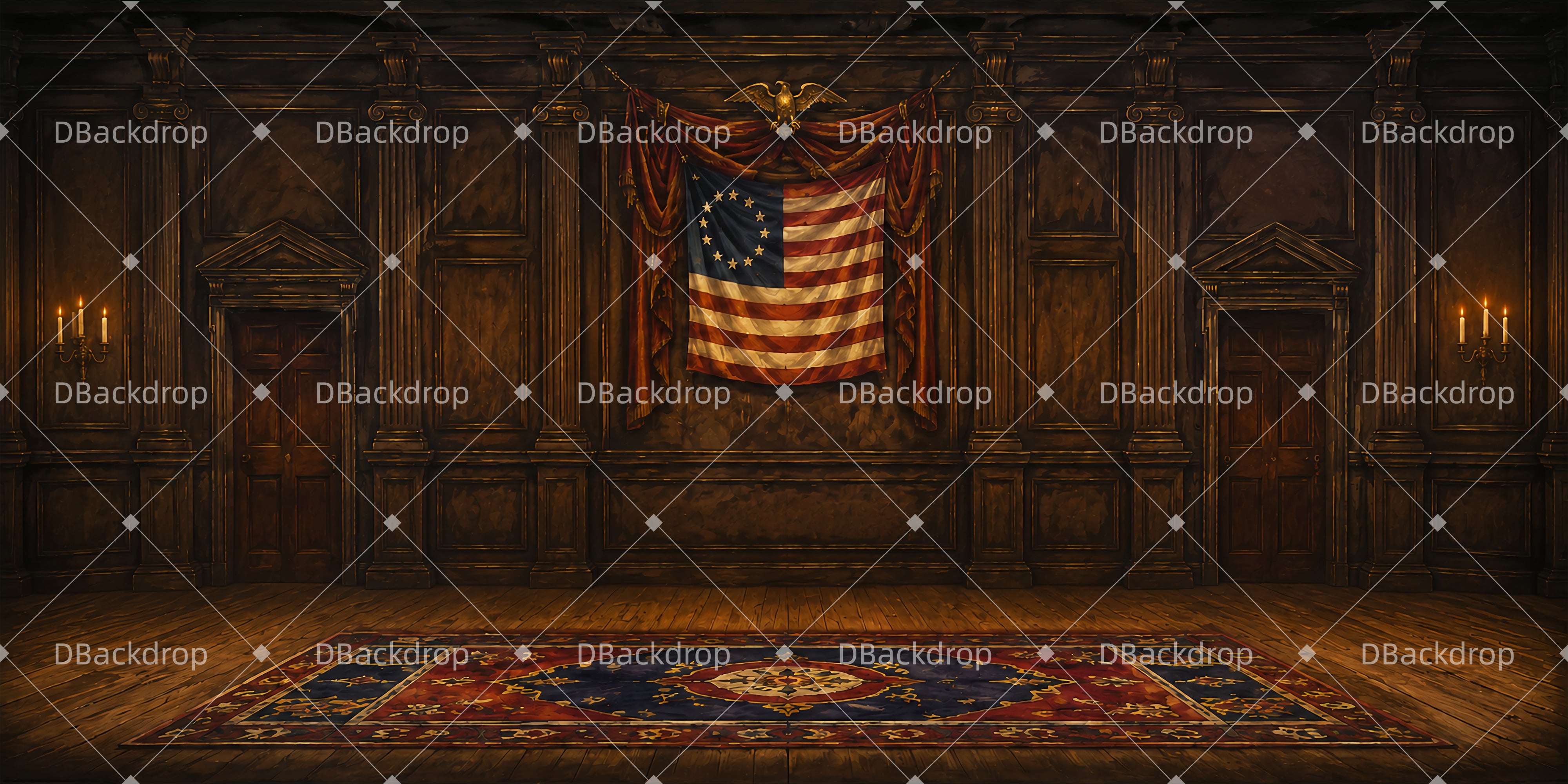 Large Stage Backdrops Assembly Hall Backdrop For Theater UK LXX66-T47