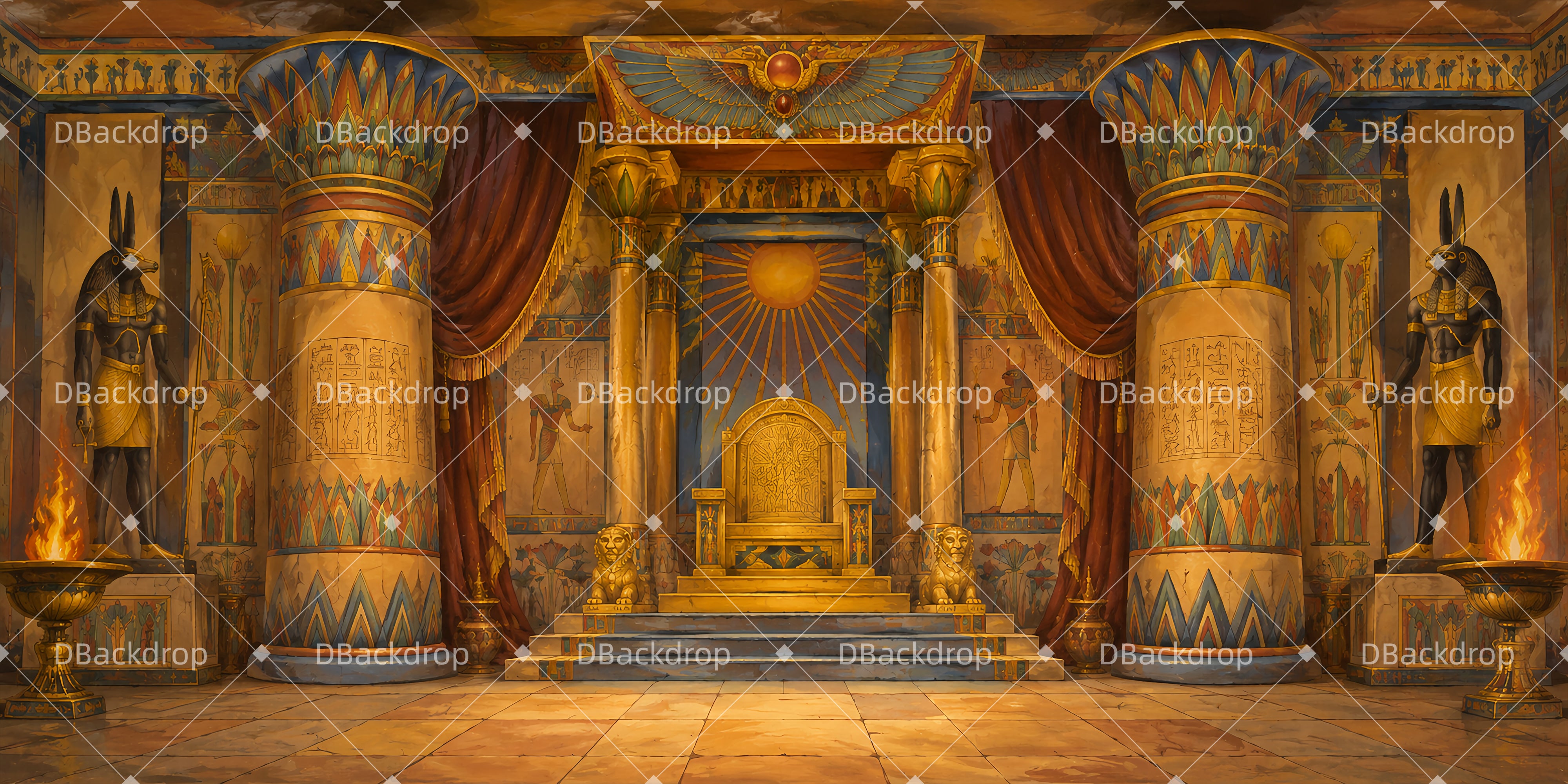 Stage Backdrops For Sale Royal Throne Hall Theater Backdrop UK LXX66-T80
