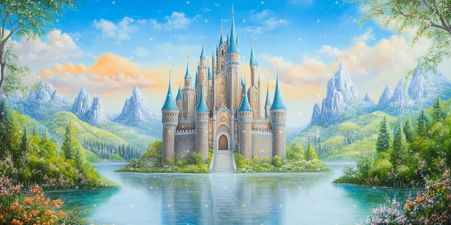 Professional Stage Backdrops Lakehill Royal Castle School Dance Backdrop UK CSH59-T43