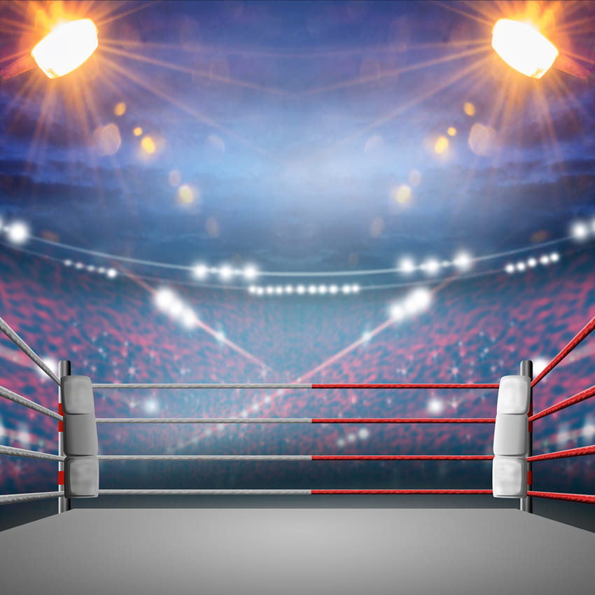 Boxing Match Stadium Wrestling Sports Backdrop UK M-51