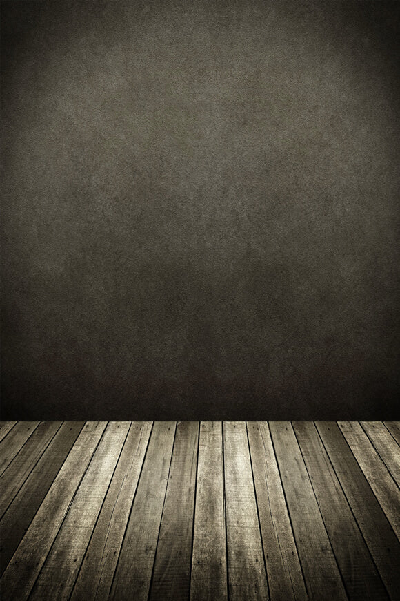 Abstract Cement Wall Texture Wood Floor Backdrop UK M6-78