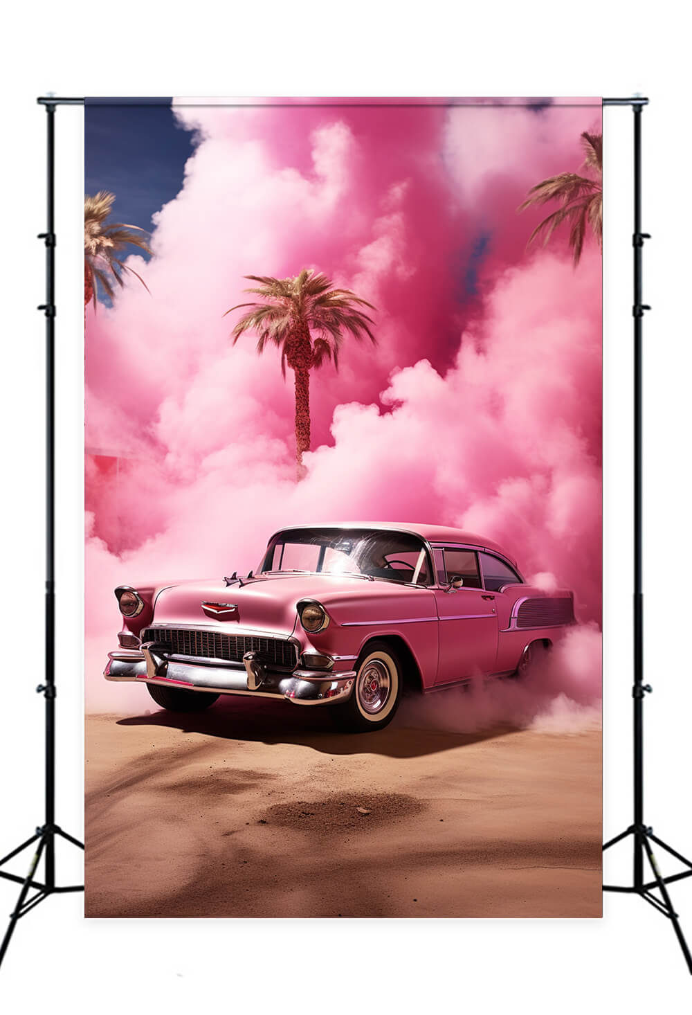 Fantasy Doll Desert Pink Car Backdrop UK M7-95