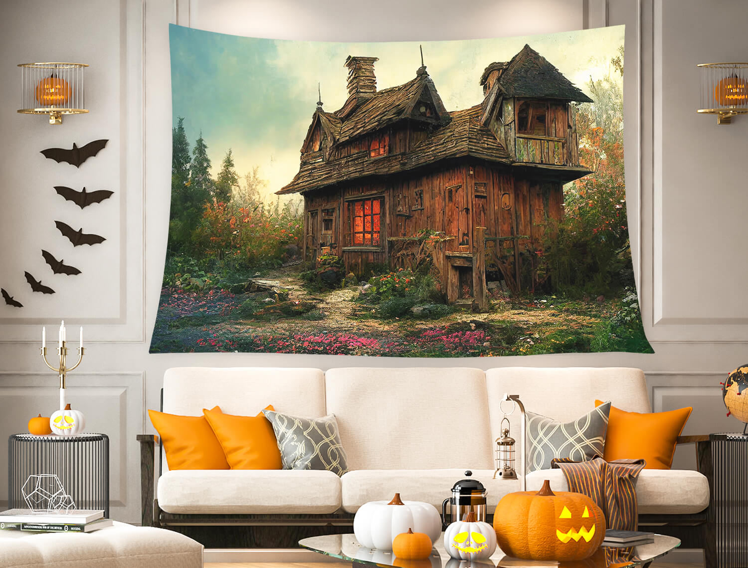 Forest Wooden Cabin Wall Tapestry Decoration BUY 2 GET 1 FREE