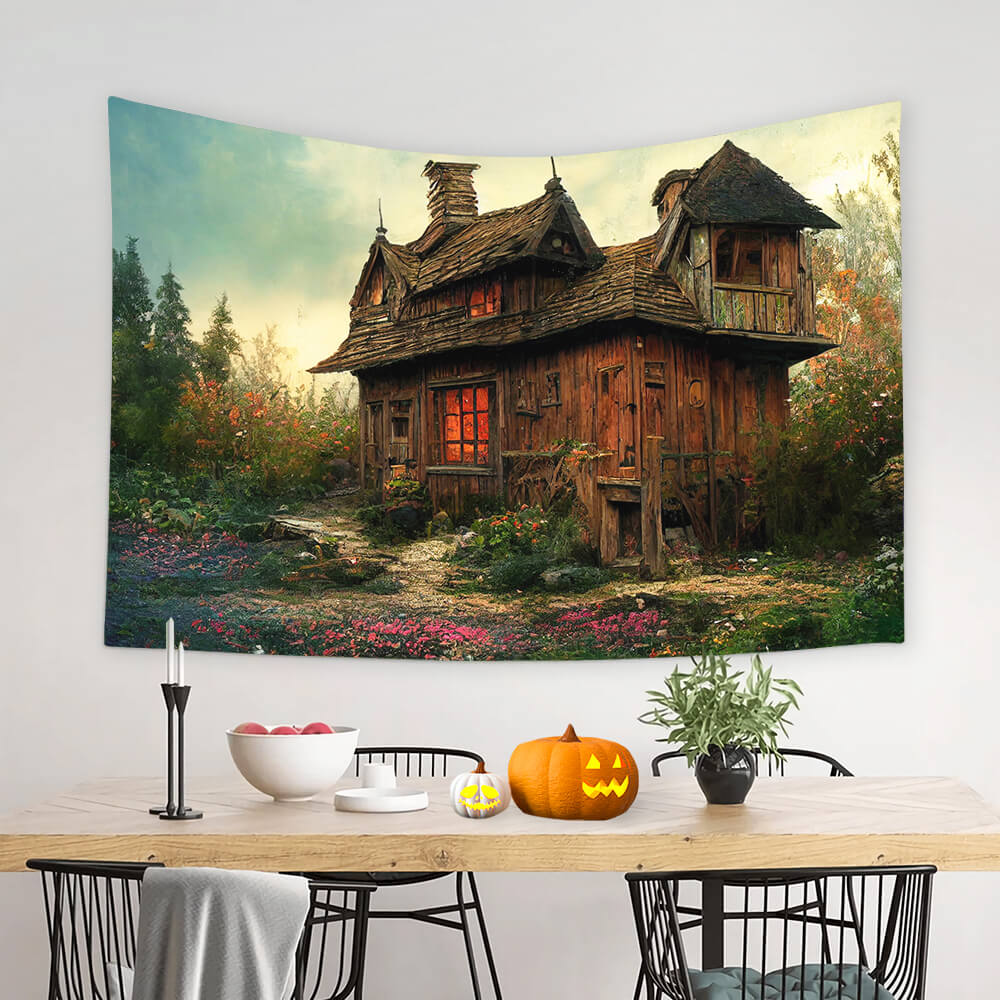 Forest Wooden Cabin Wall Tapestry Decoration BUY 2 GET 1 FREE