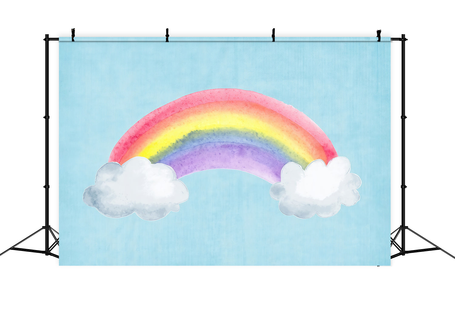 Smash Cake Backdrop Colorful Rainbow Sky Birthday Backdrops UK MRR10-18
