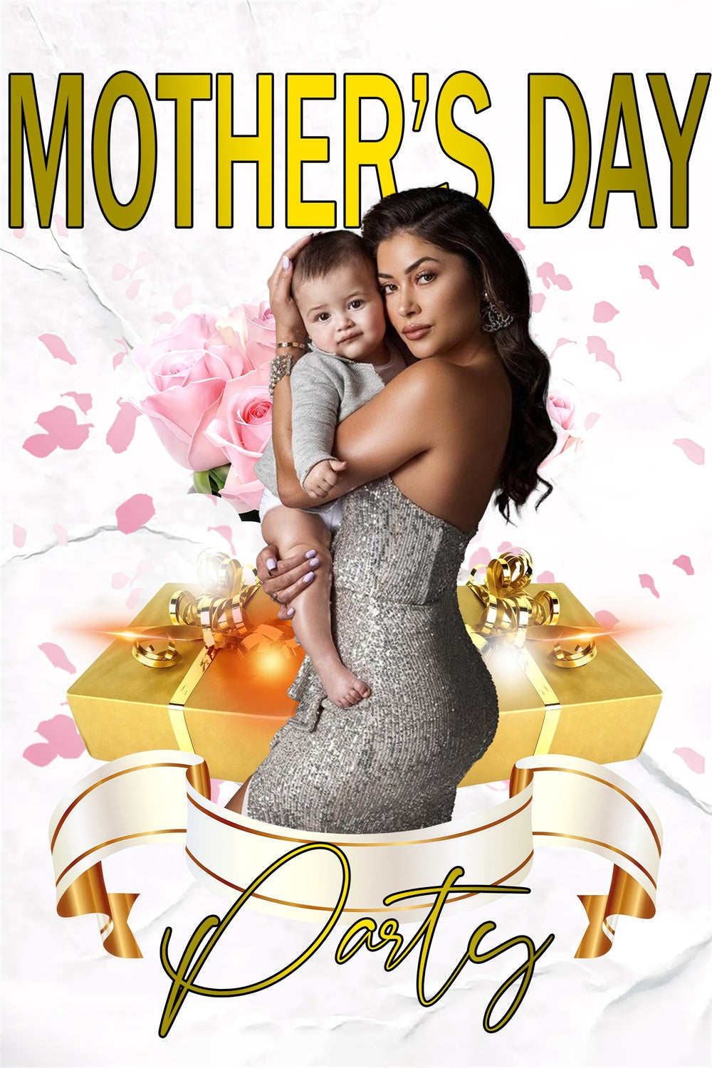 Mother's Day Backdrop Ideas Floral Gift Backdrop Personalized Backdrop UK MRR3-113