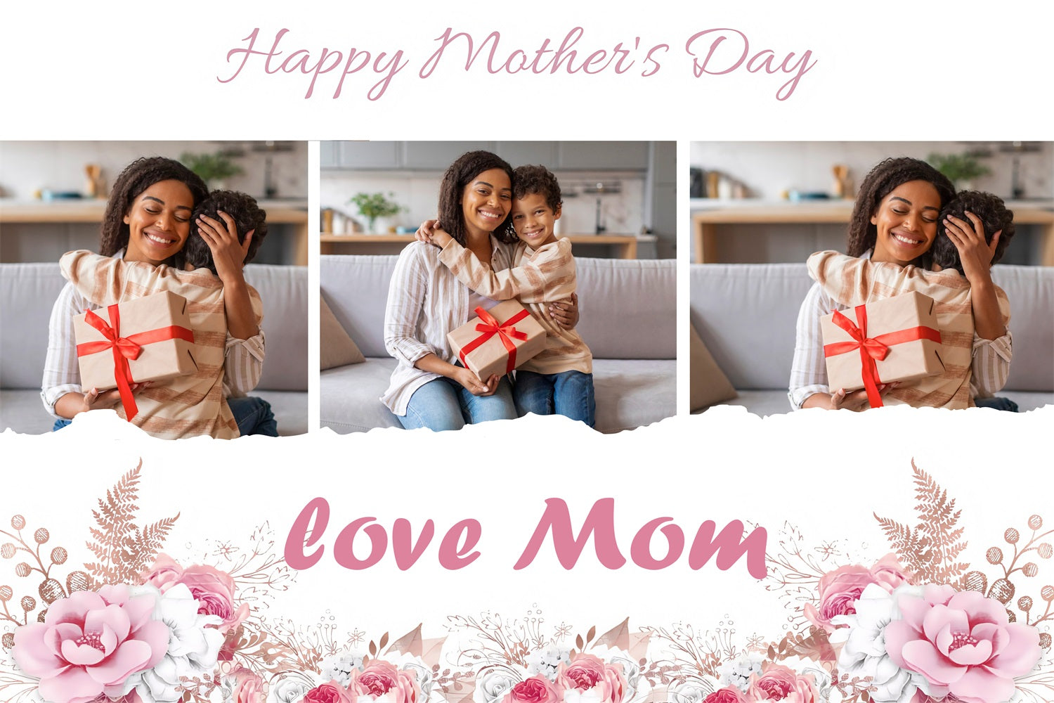 Mothers Day Backdrop Floral Love Celebration Custom Backdrop UK MRR3-36