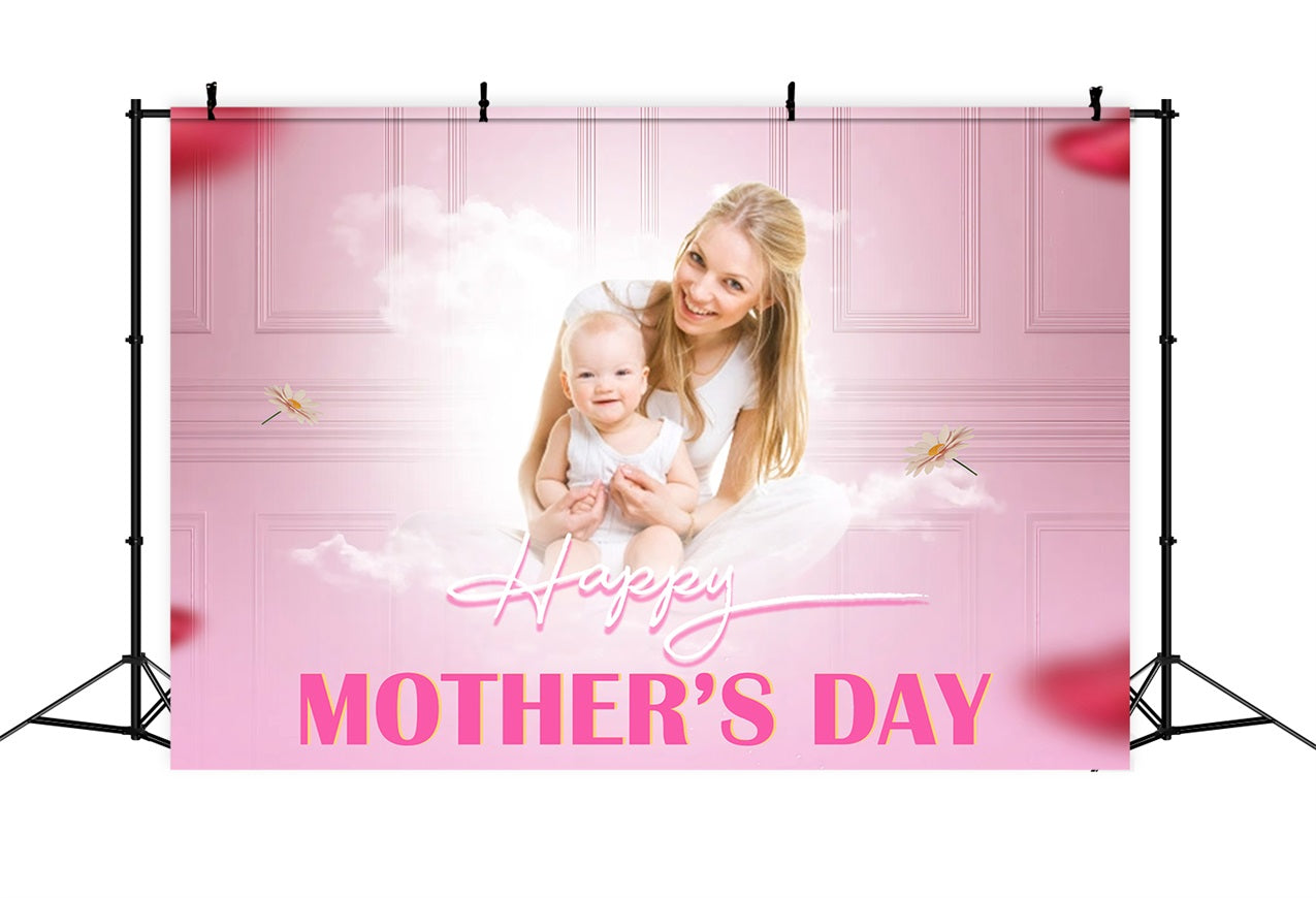 Mother's Day Photo Backdrops Dreamy Cloud Flower Personalized Backdrop UK MRR3-43