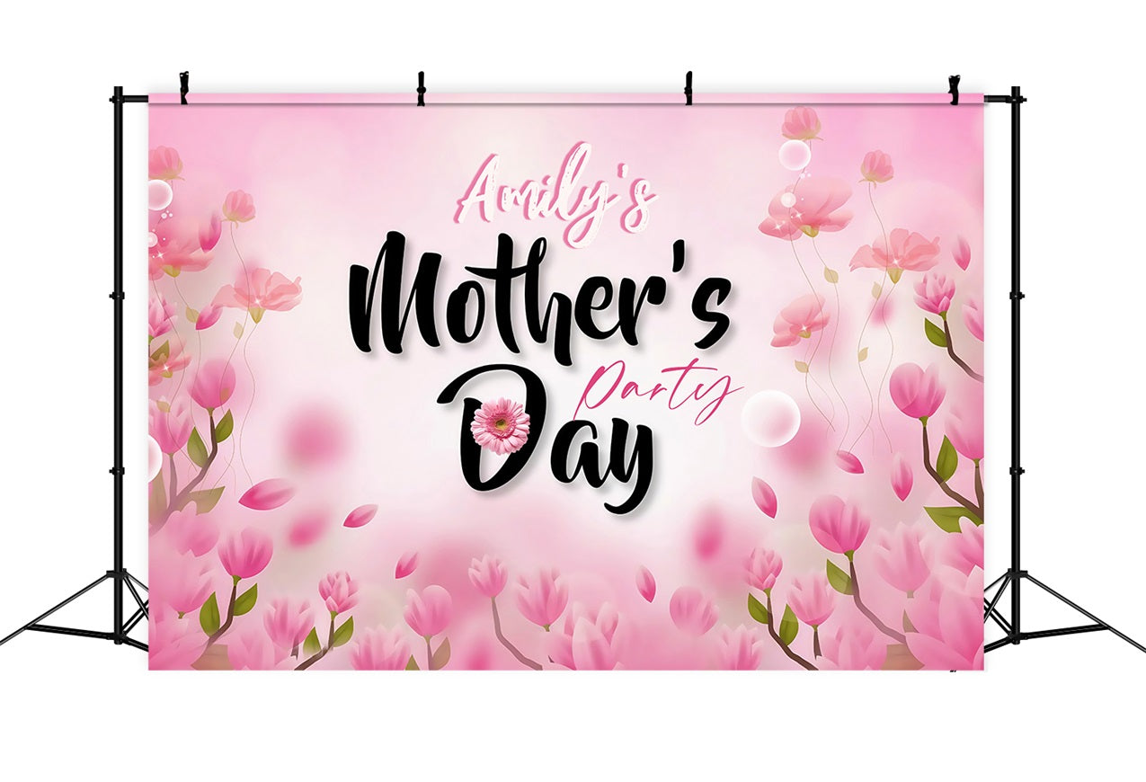 Mother's Day Backdrops Whimsical Tulip Bloom Personalised Backdrop UK MRR3-64