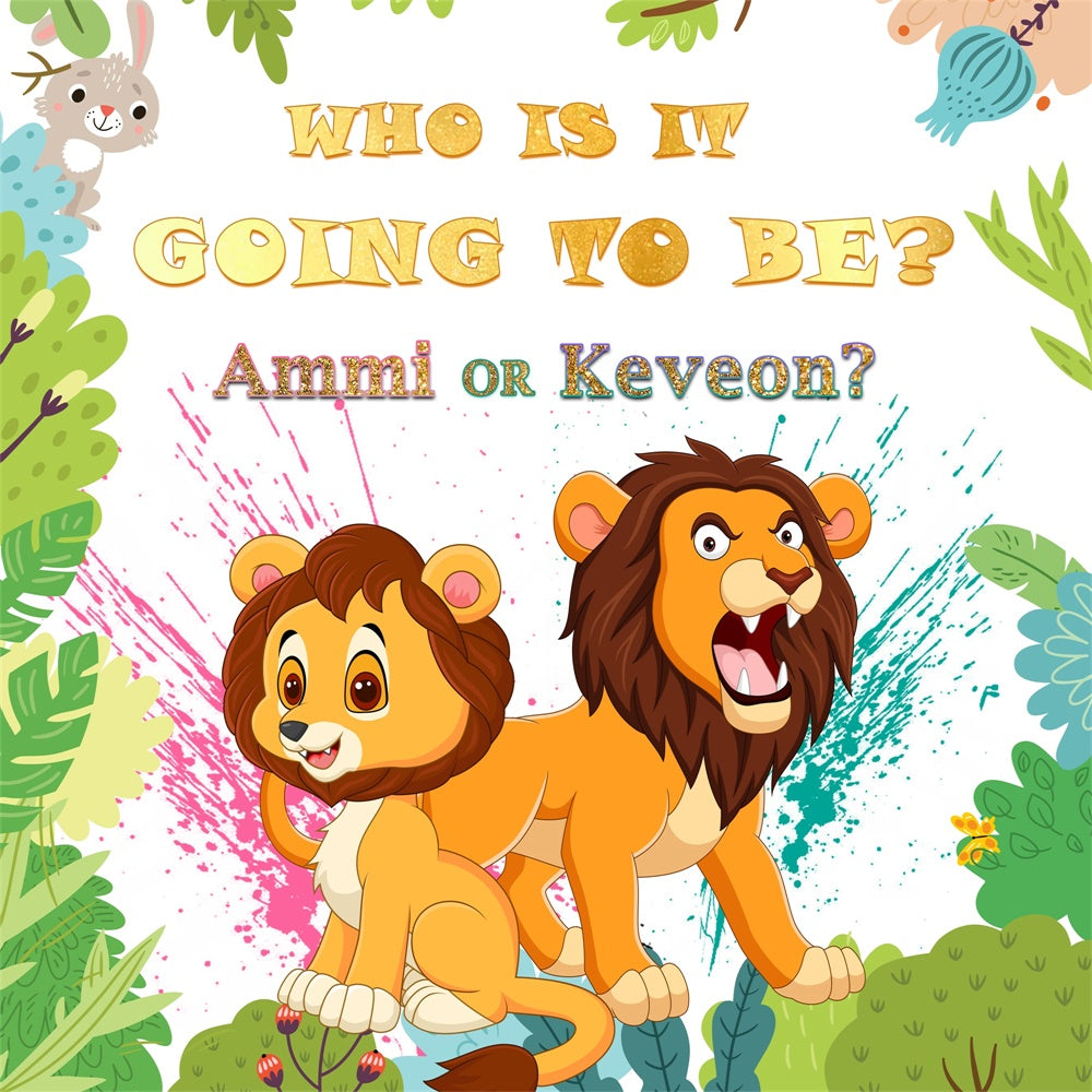 Backdrops For Baby Shower Jungle Baby Mystery Customized Backdrop UK MRR7-12