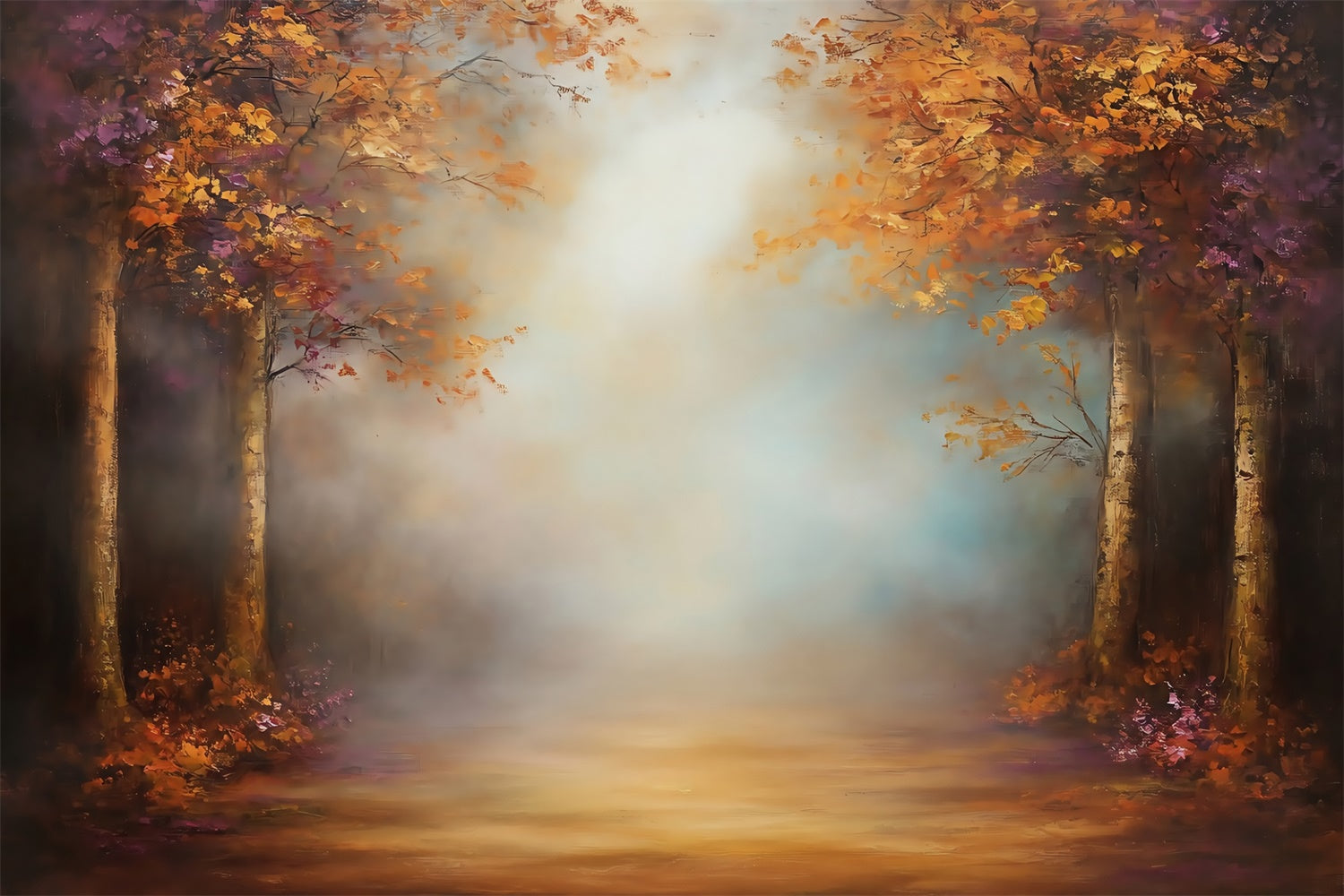 Painting Backdrops Misty Woods Best Photography Backdrops UK MRR7-195