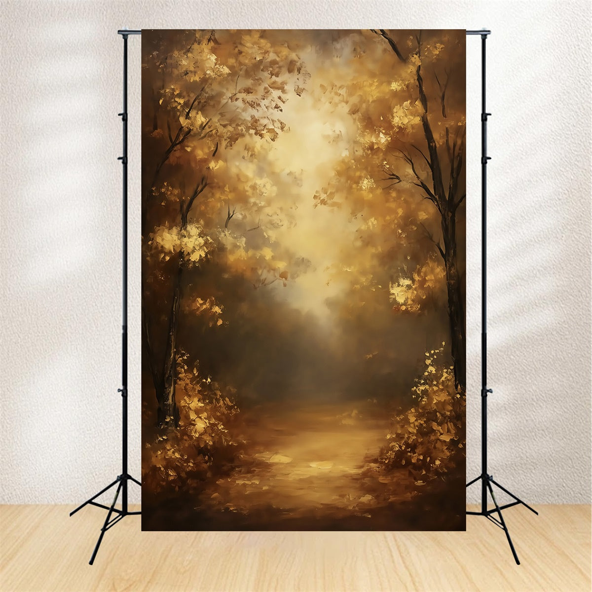 Oil Painting Photography Backdrop Amber Forest Glow Backdrop UK MRR7-210