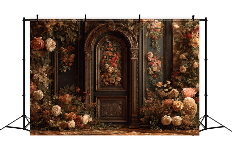 Antique Photo Backdrop Regal Arch Bloom Vintage Backdrop UK MRR7-223