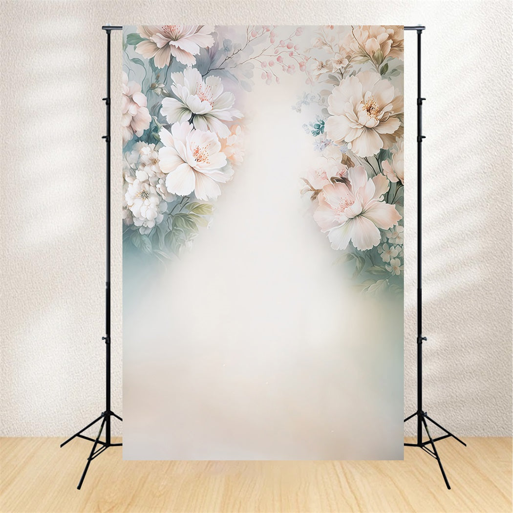 Maternity Backdrop Abstract Vintage Flower Painting Maternity Photo Backdrop UK MRR8-276
