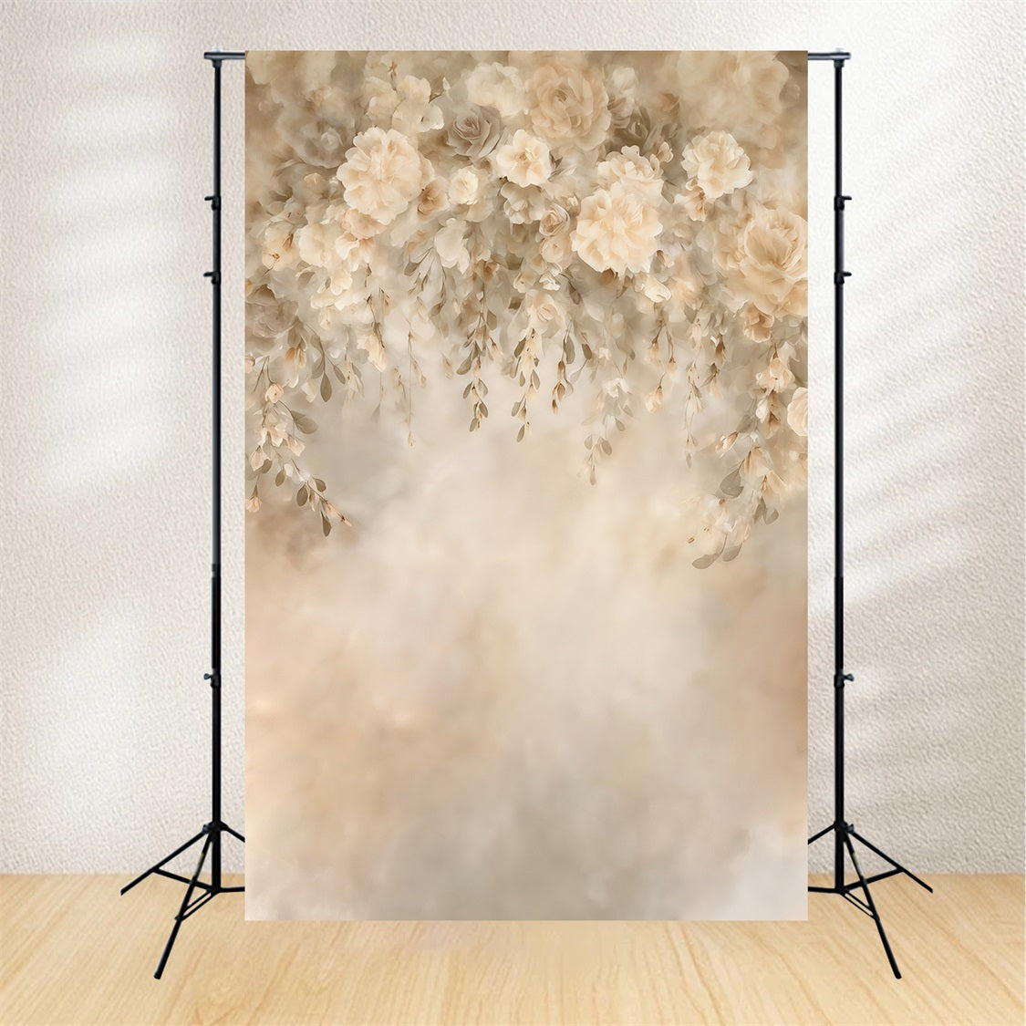 Vintage Backdrop Beige Hanging Floral Cascade Classic Photo Backdrop UK MRR9-115