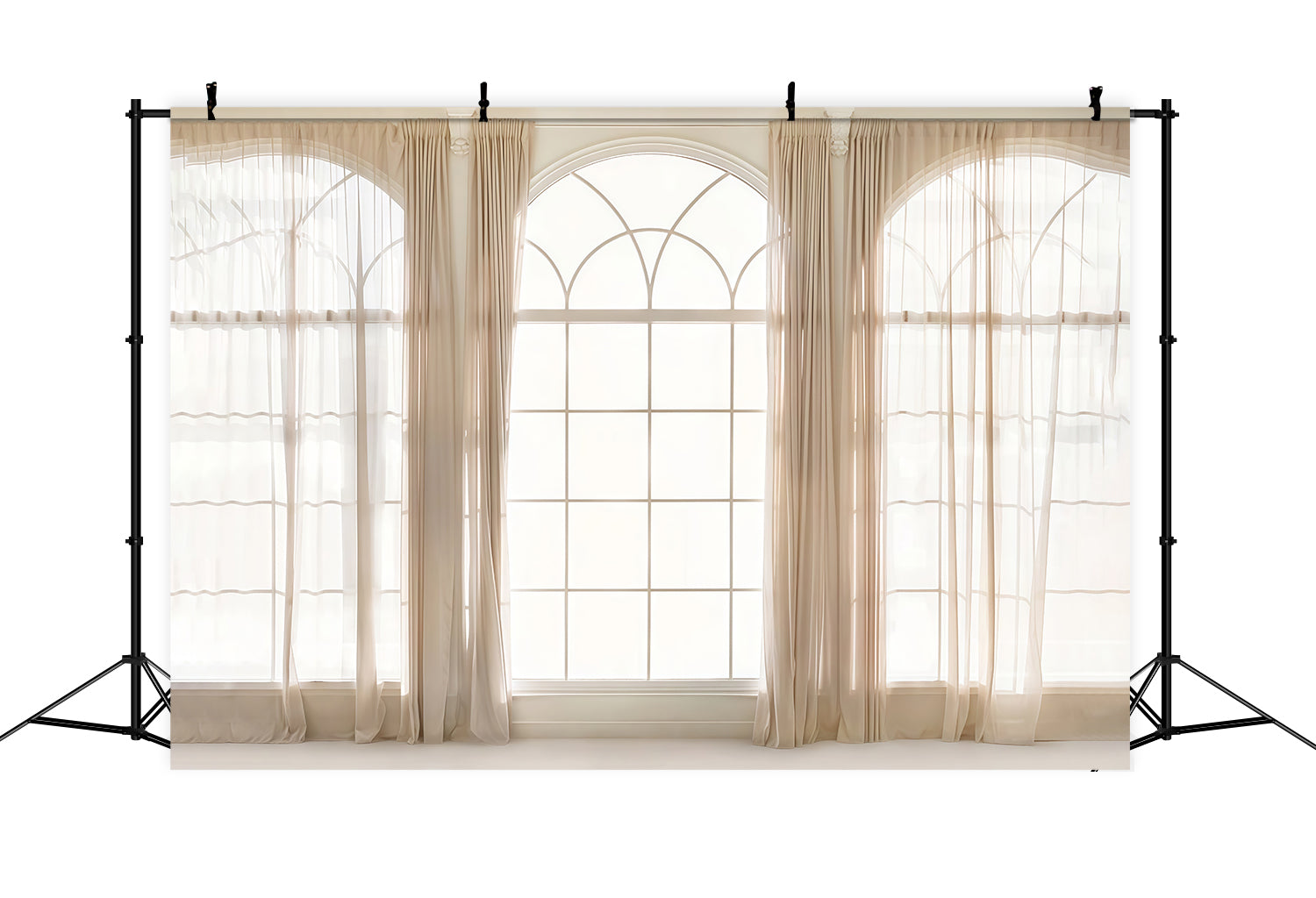 Vintage Photo Backdrop Elegant Sheer Window Drapes Vintage Backdrops UK MRR9-120
