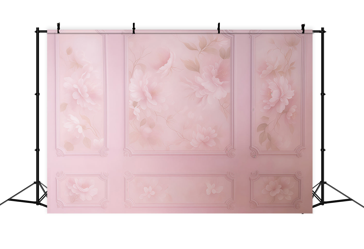 Vintage Wall Backdrop Pink Floral Elegant Wall Panels Vintage Backdrop UK MRR9-134