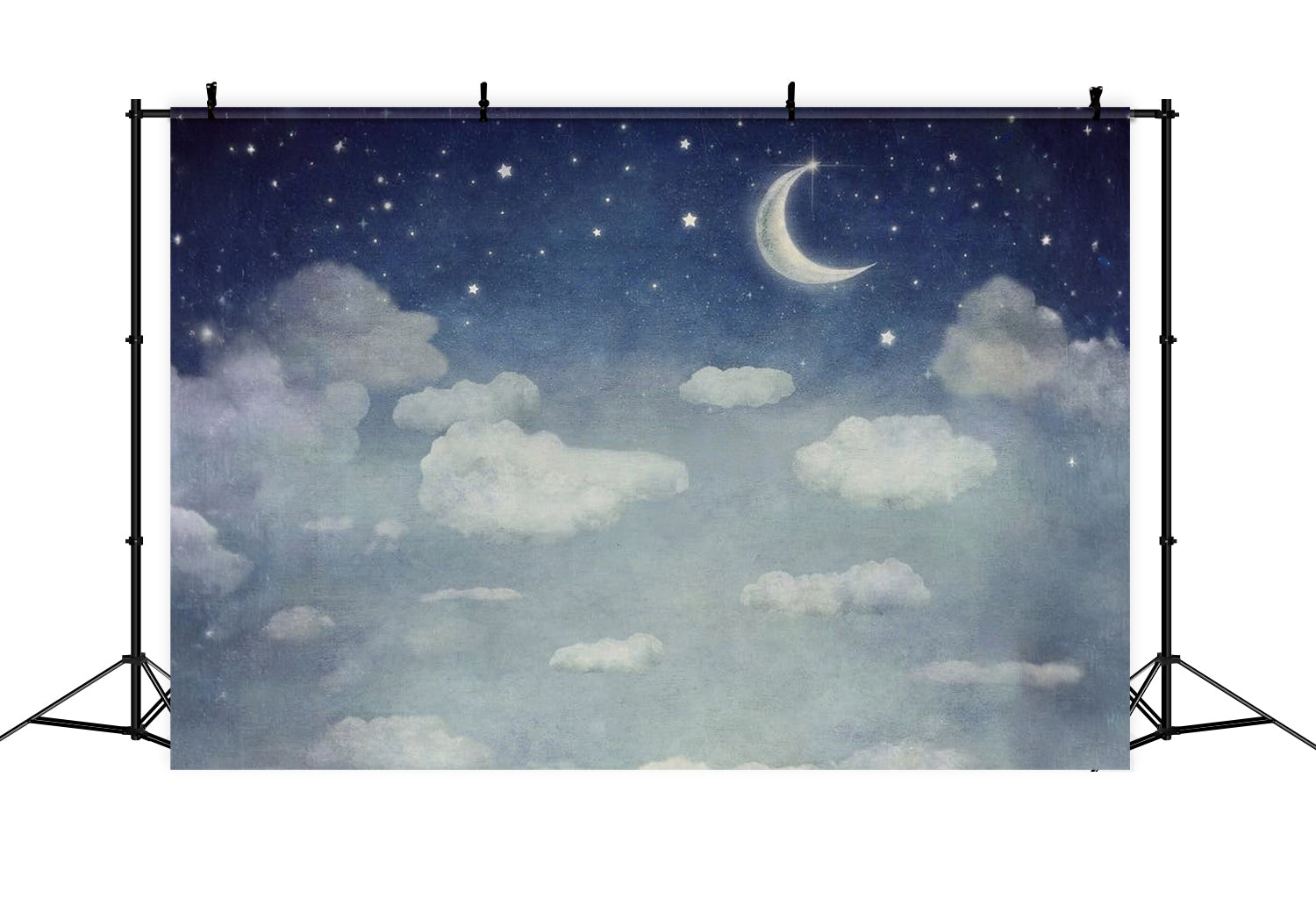 Cloud Backdrop Moonlit Starry Sky Dreamy Clouds Sky Backdrop UK MRR9-95
