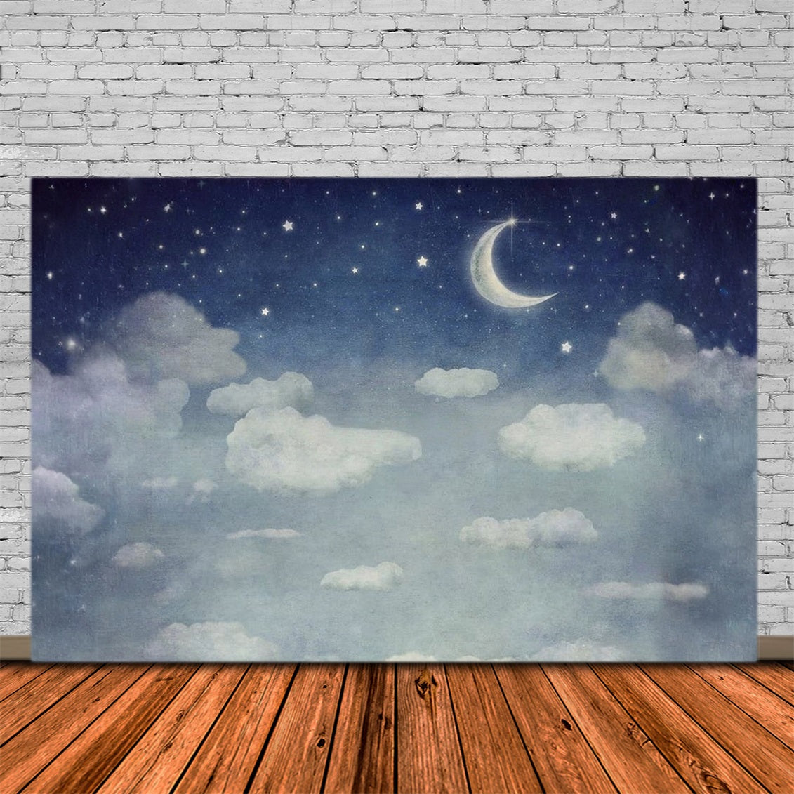Cloud Backdrop Moonlit Starry Sky Dreamy Clouds Sky Backdrop UK MRR9-95