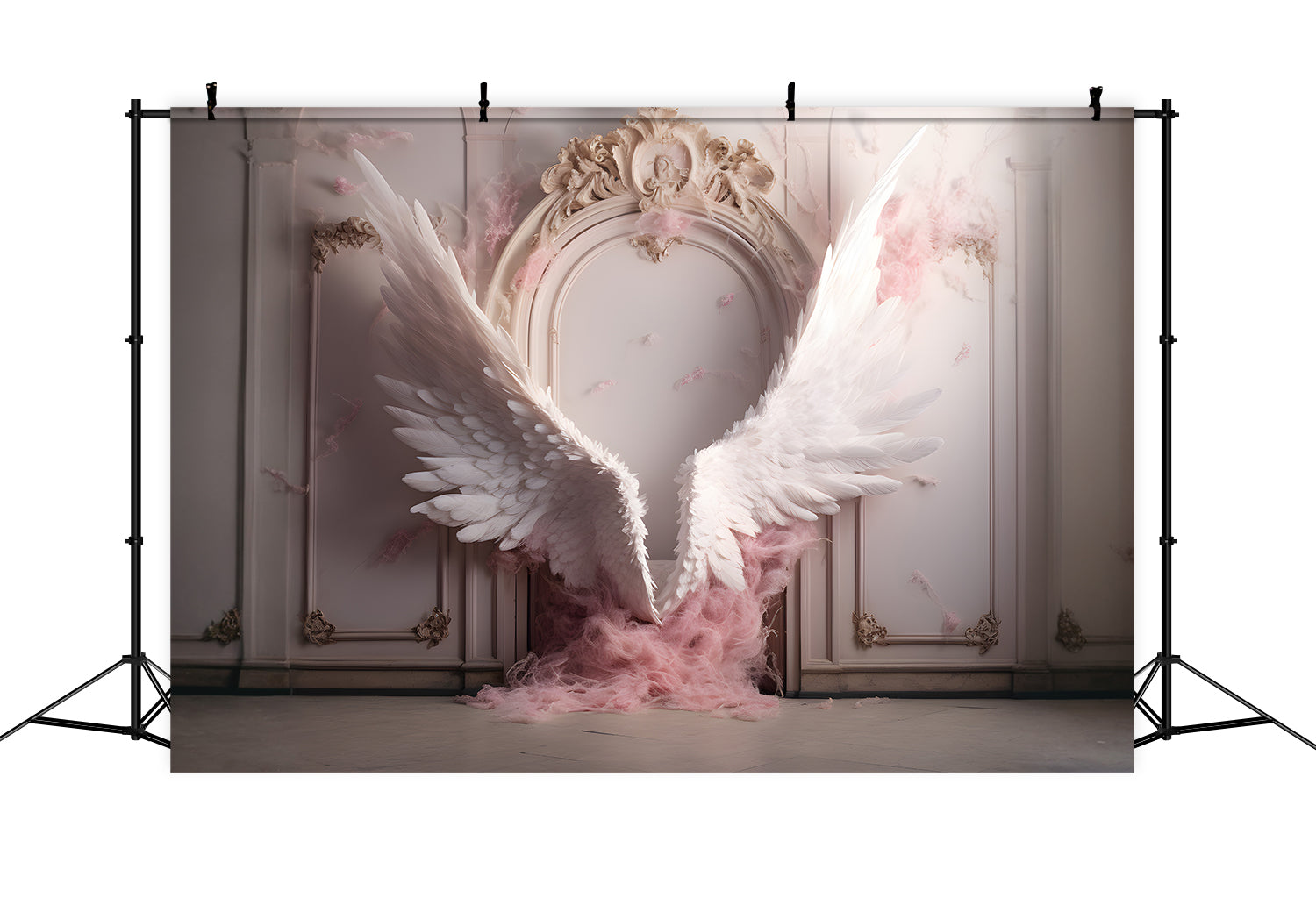 DBackdrop Vintage Wall White Wing Arch Backdrop RR4-30