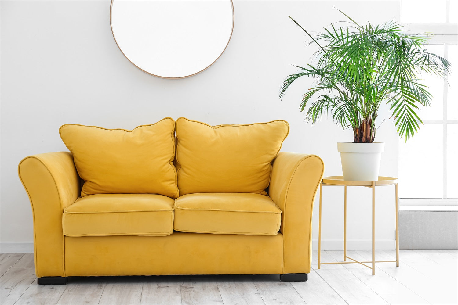 Warm Family Yellow Sofa Backdrop RR5-9