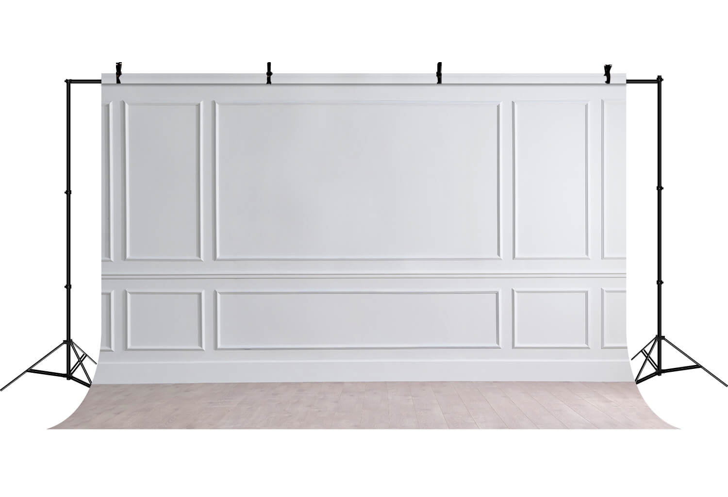 Classic White Retro Wall Photography Backdrop UK RR6-86