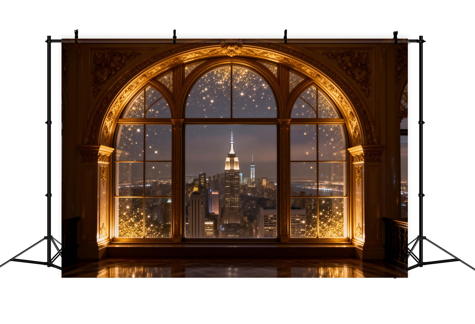 Backdrops for Boudoir Gilded Arched City Glow Boudoir Photo Backdrops UK RR62-82