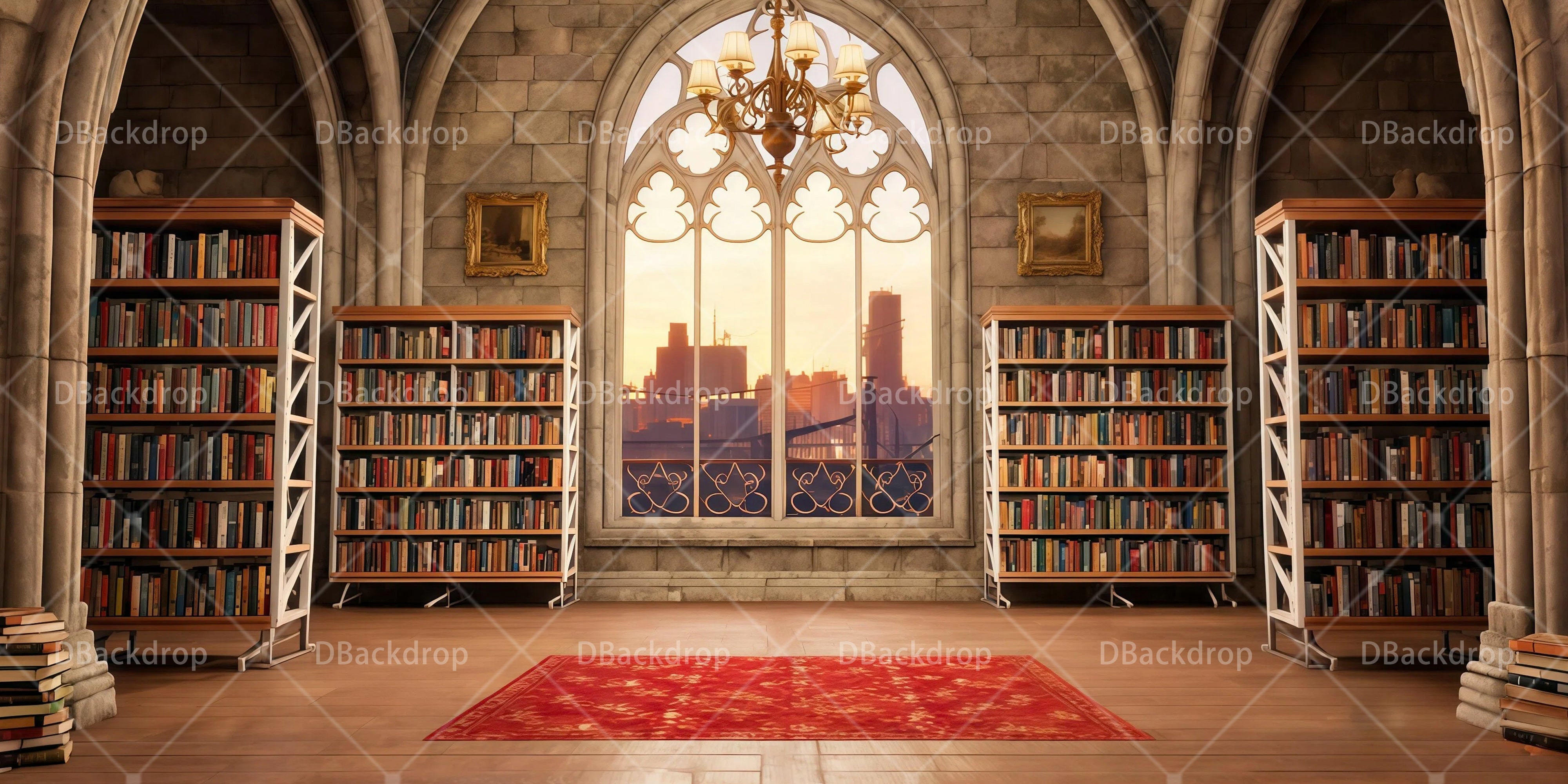 Stage Backdrops For Sale Classic Library Theater Backdrops UK RR65-T49