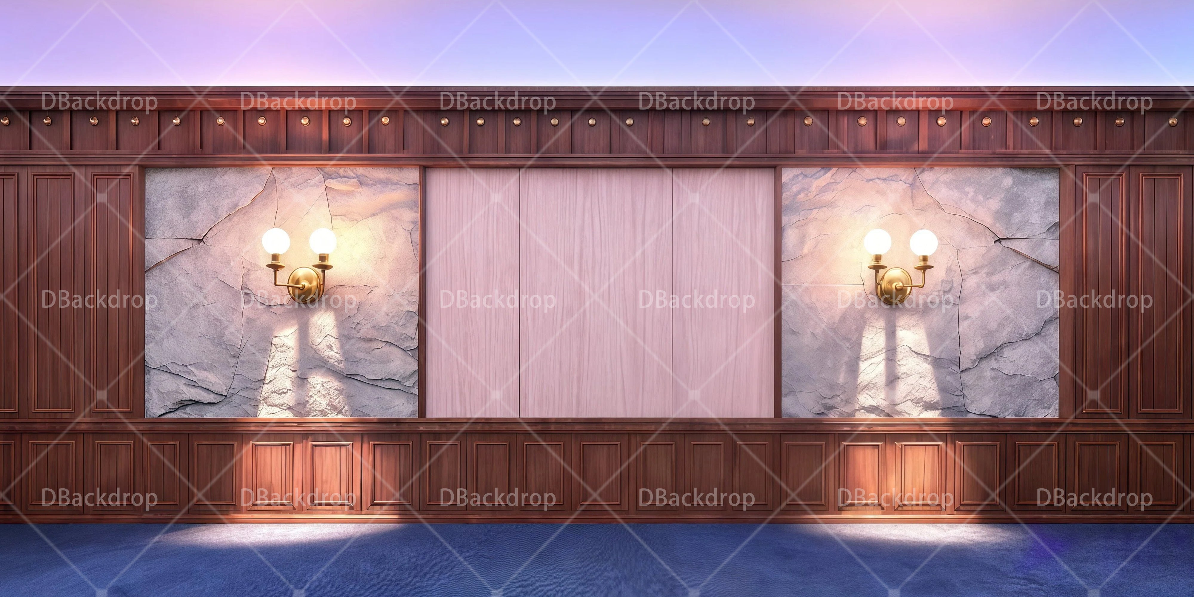 Stage Backdrops Mansion Corridor Backdrop For Theater Play UK RR65-T55