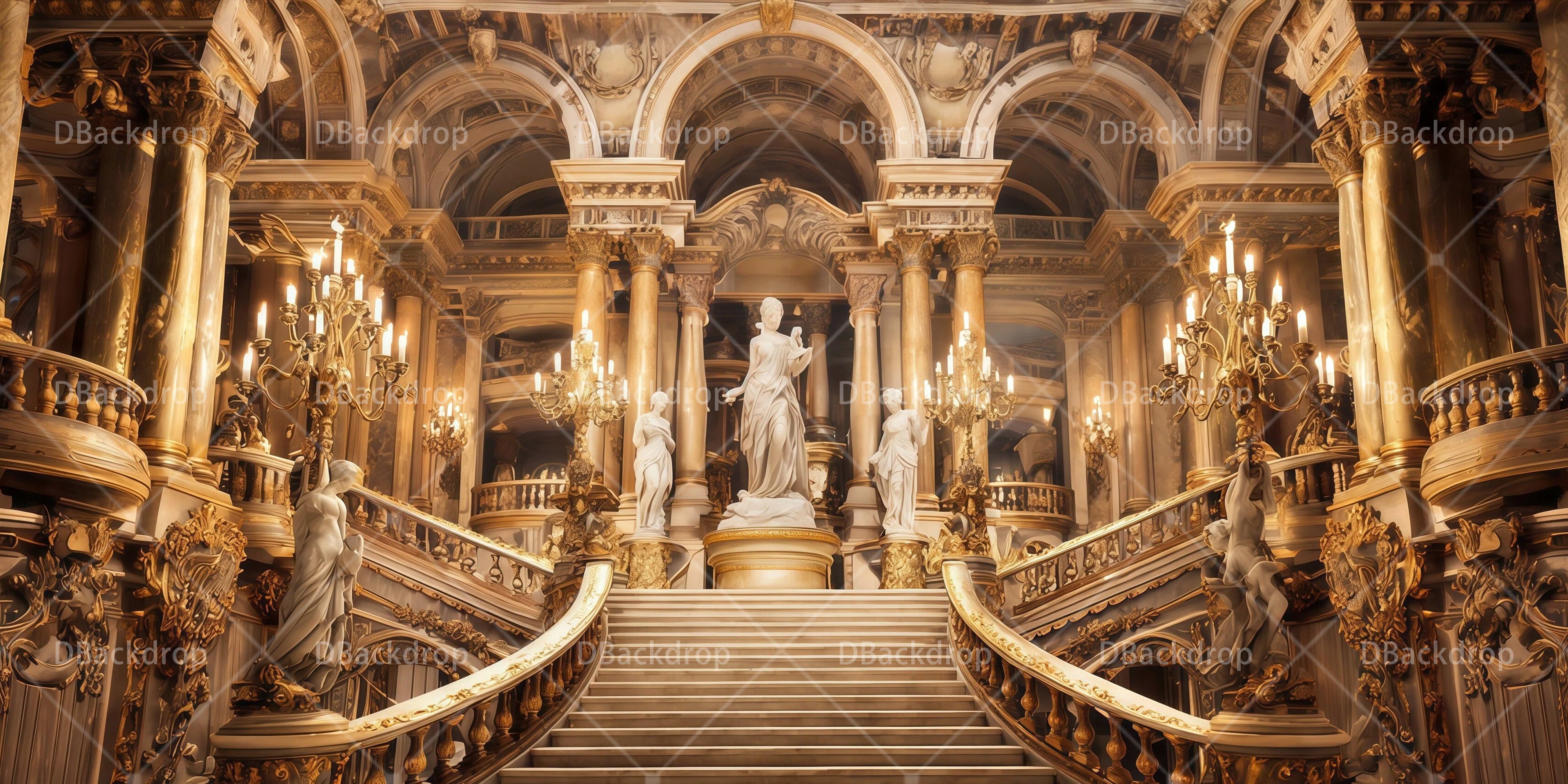 Backdrop For Theater Play Opera House Grand Foyer Stage Backdrop UK RR65-T76
