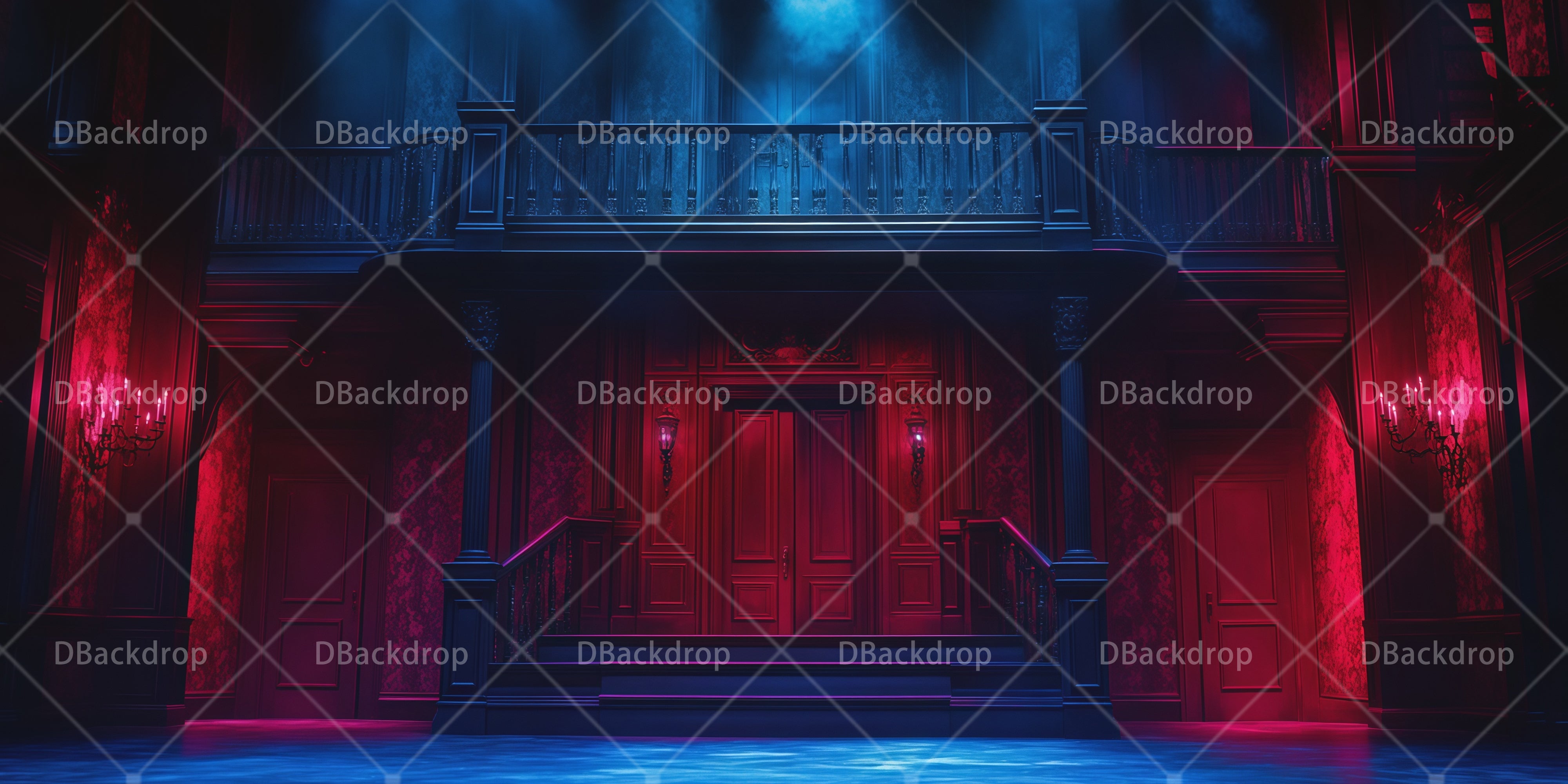 School Play Backdrops Mansion Stair Hall Theater UK Backdrops RR66-T23