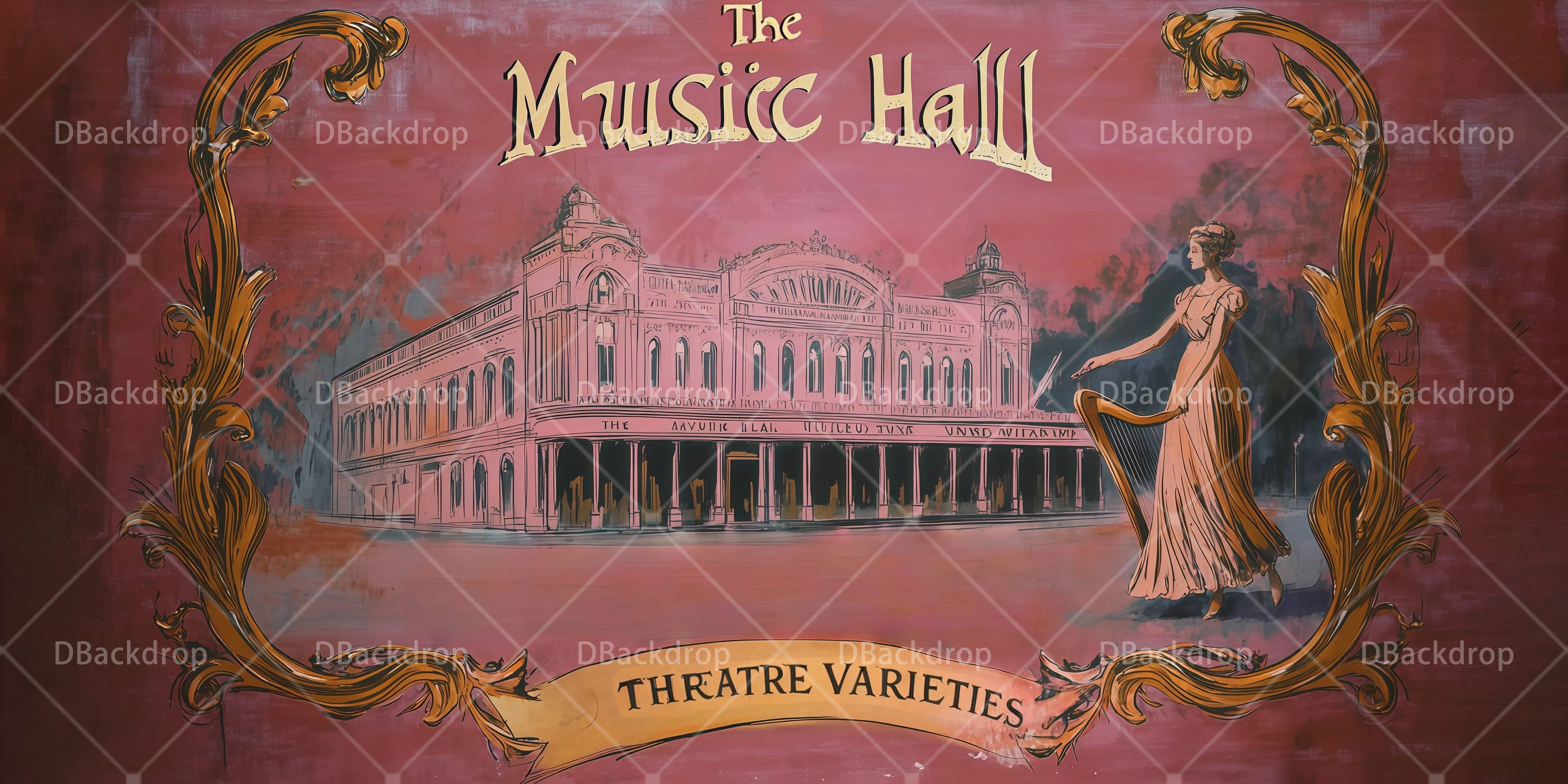 Backdrops For Theater Music Hall Stage Backdrop Ideas UK RR66-T33