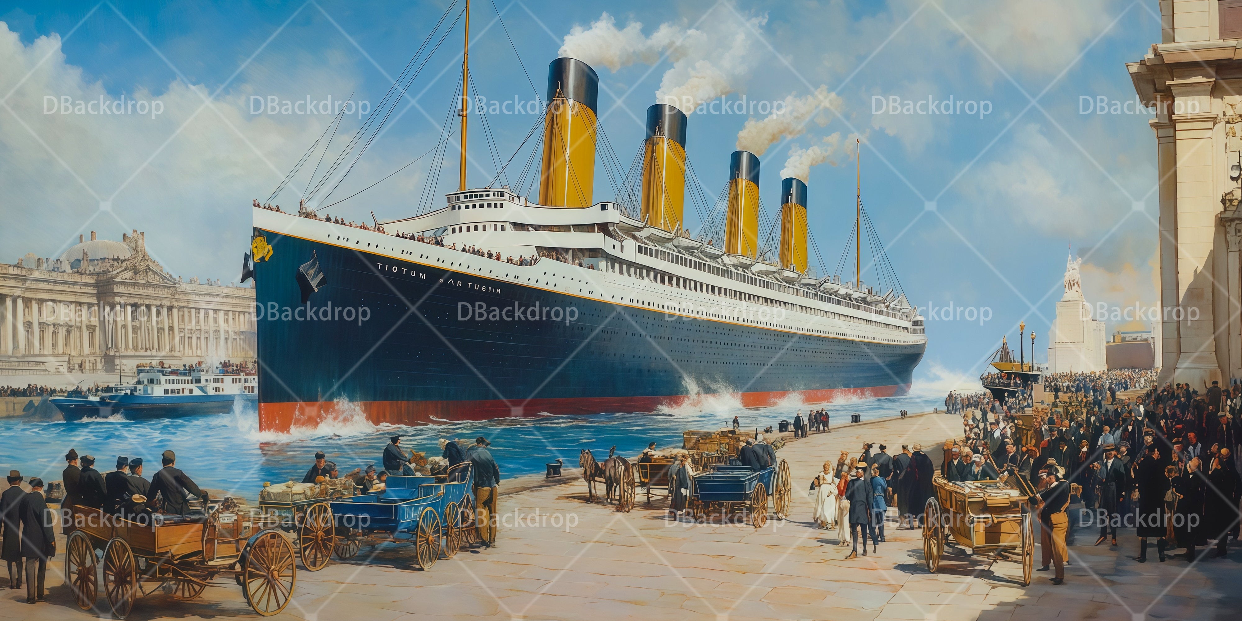 Performance Backdrops Titanic UK Chelsea Pier Theater Stage Backdrops RR66-T69