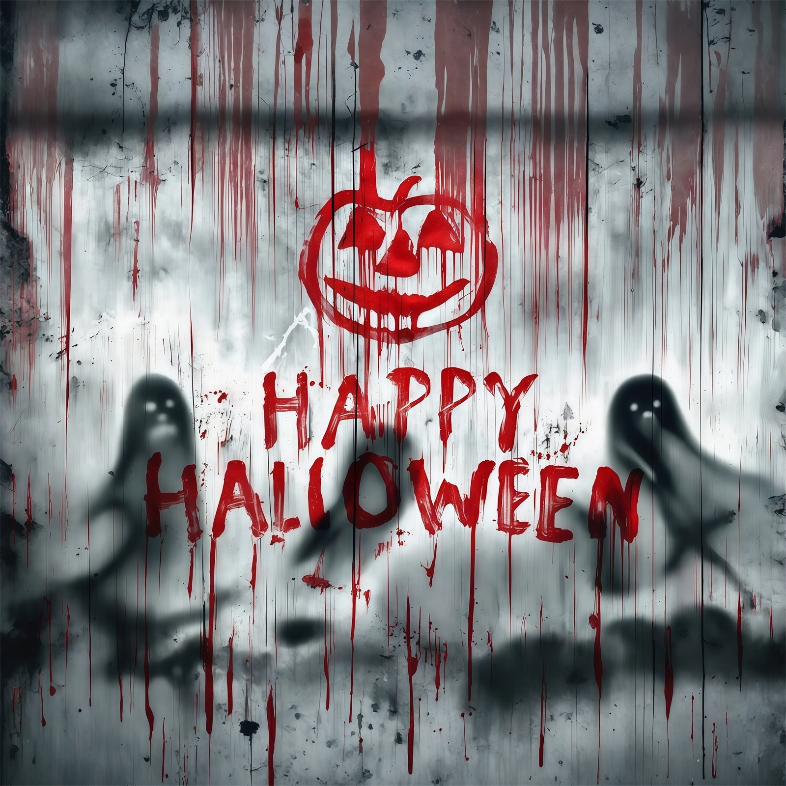 Halloween Bloody Backdrop Bloody Ghost Wall Shadows Halloween Backdrops UK RR67-52