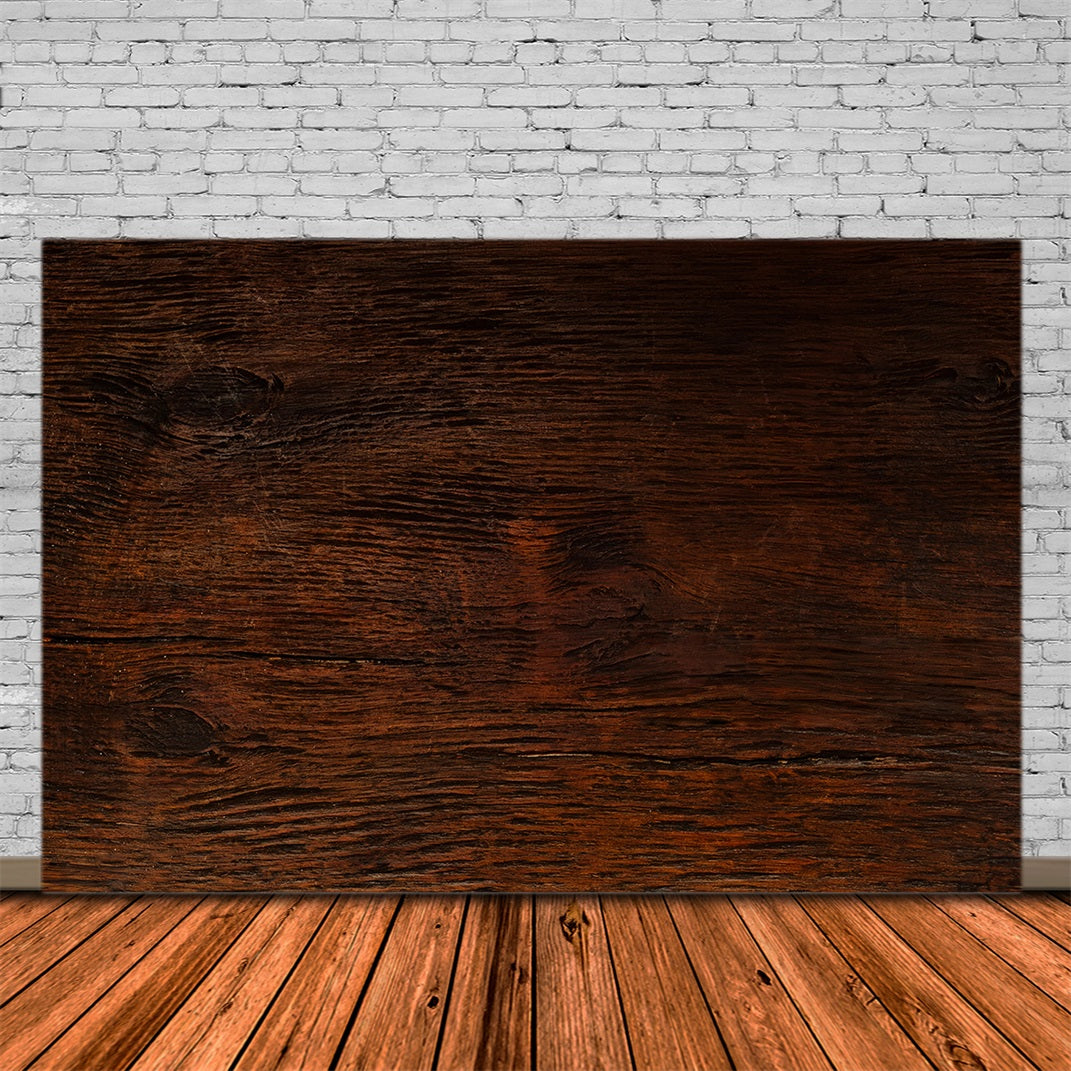 Christmas Wood Backdrop Rustic Dark Wood Texture Professional Christmas Backdrops UK RR68-67