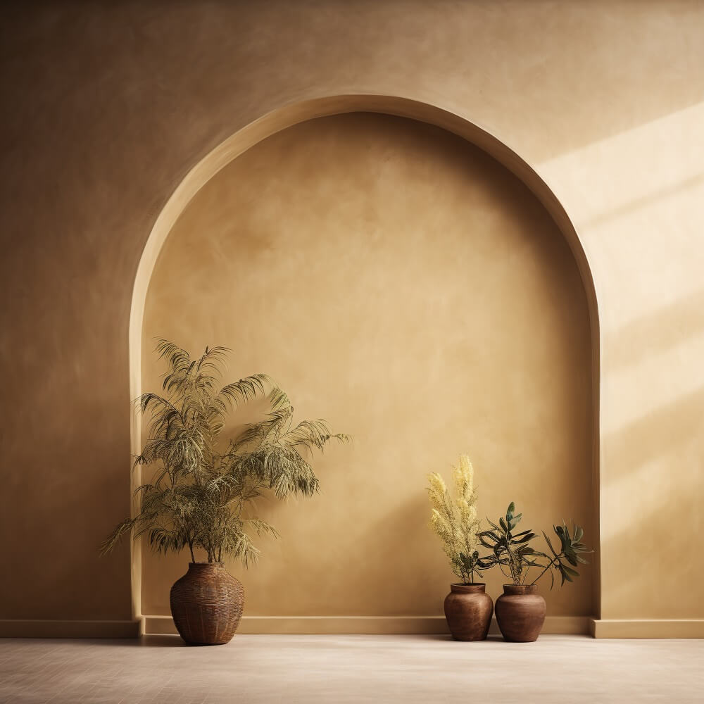 Golden Serenity Boho Photography Backdrop UK RR7-22