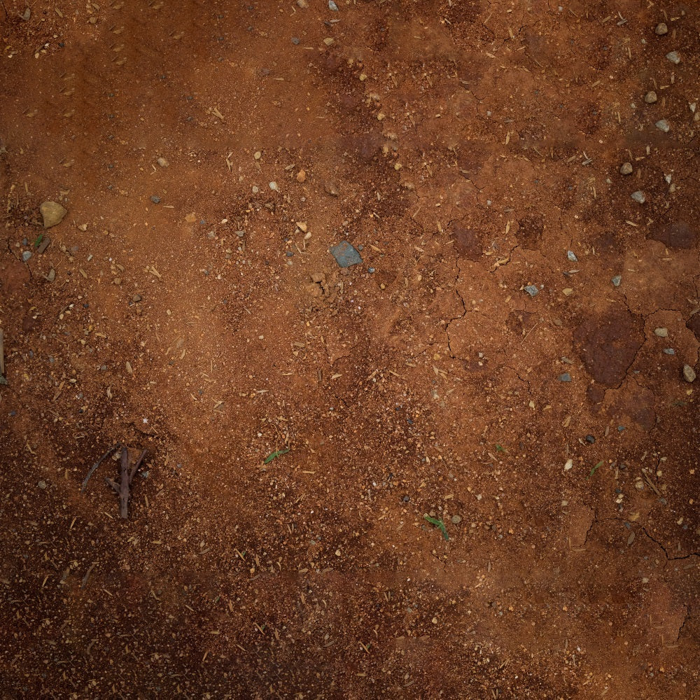 Moist Dirt Gravel Fabric Floor Backdrop UK RR7-538