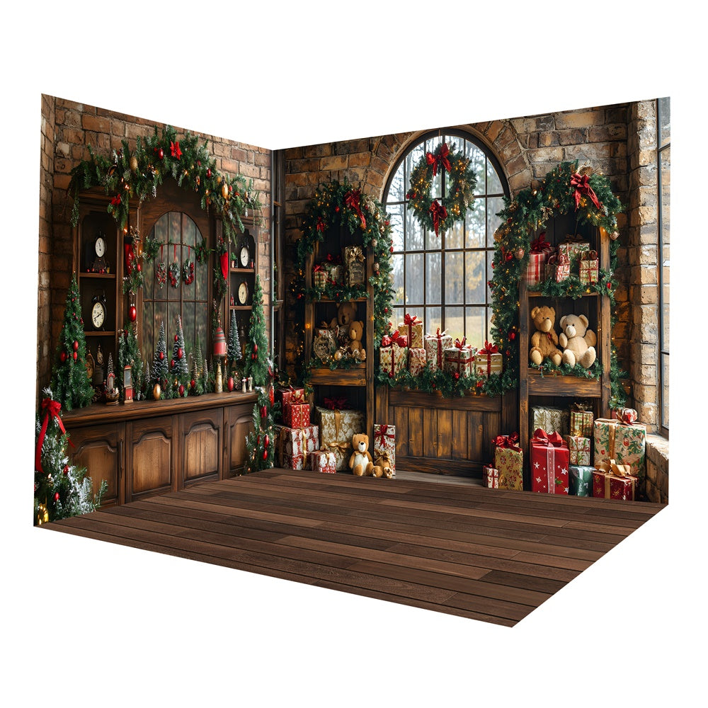 Christmas Kitchen Display Toy Room Backdrop Room Set UK RR8-628