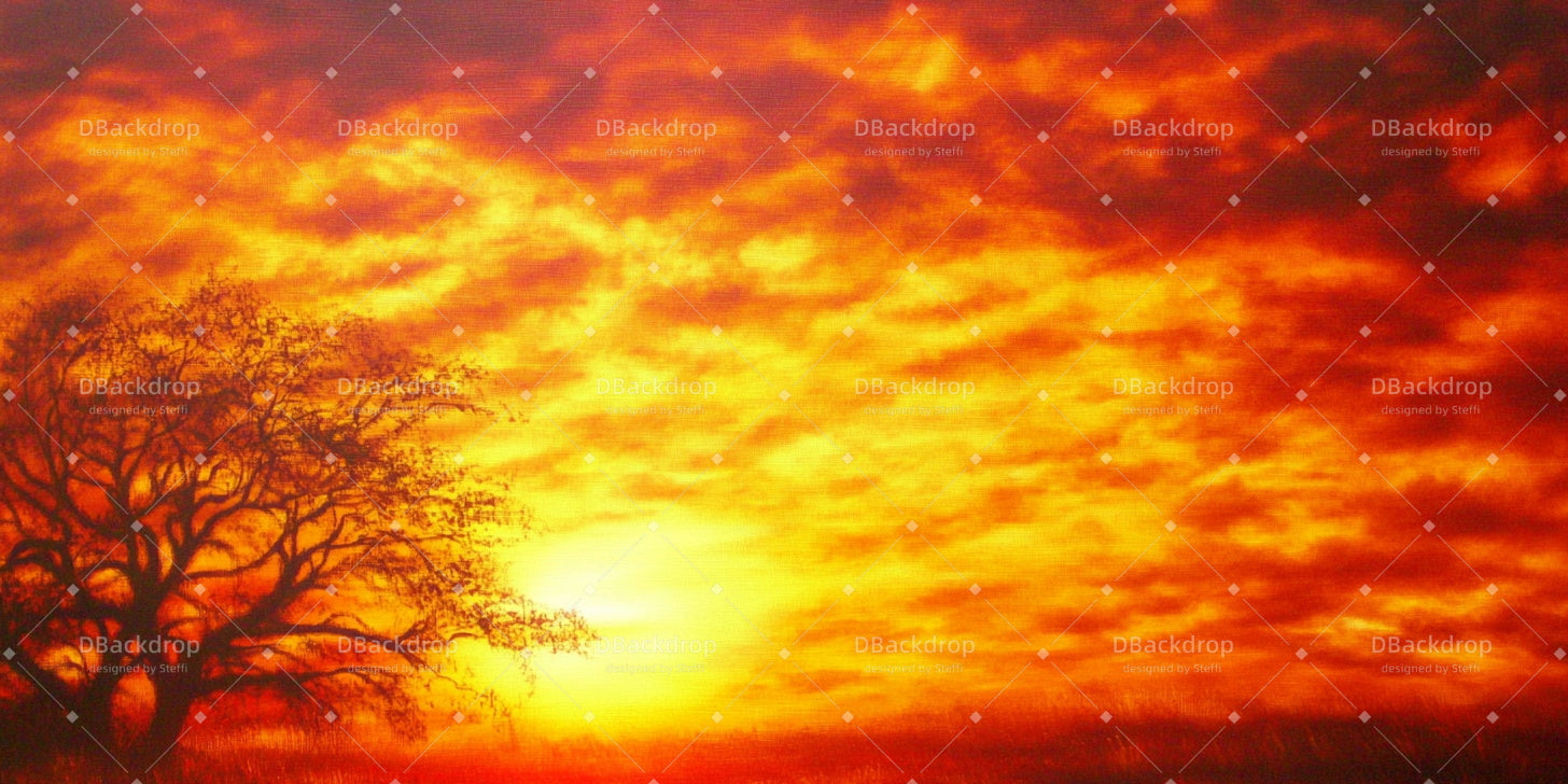 Theater Backdrop Sunset Time Church Stage Backdrops UK CSH59-T58