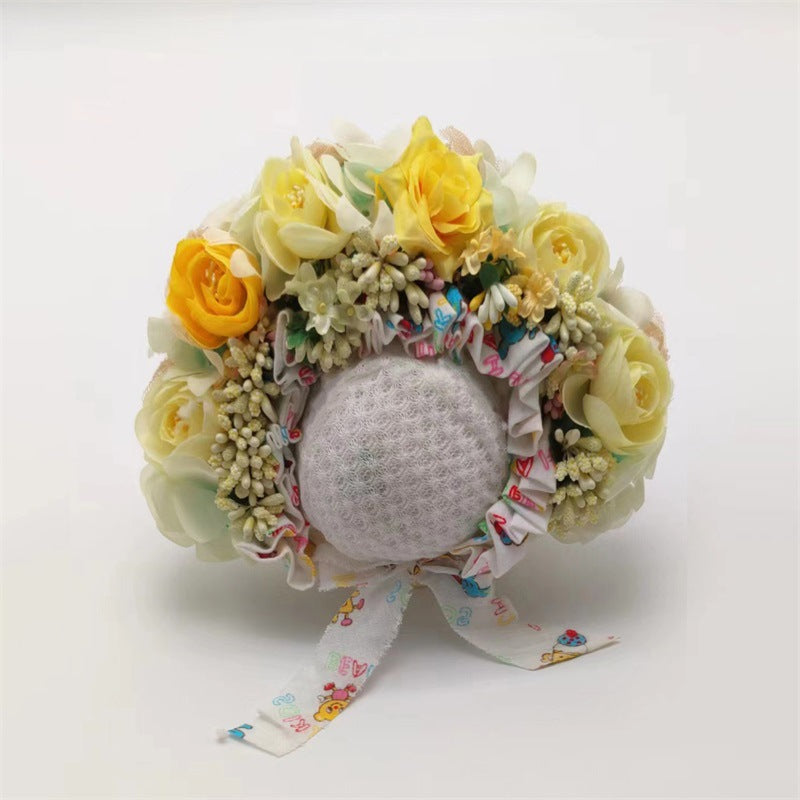 Newborn baby photography props colorful flower combination headpiece TS1