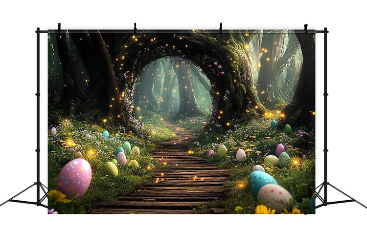 Easter Backdrop Magical Forest Egg Wonderland Backdrop UK TWW3-13