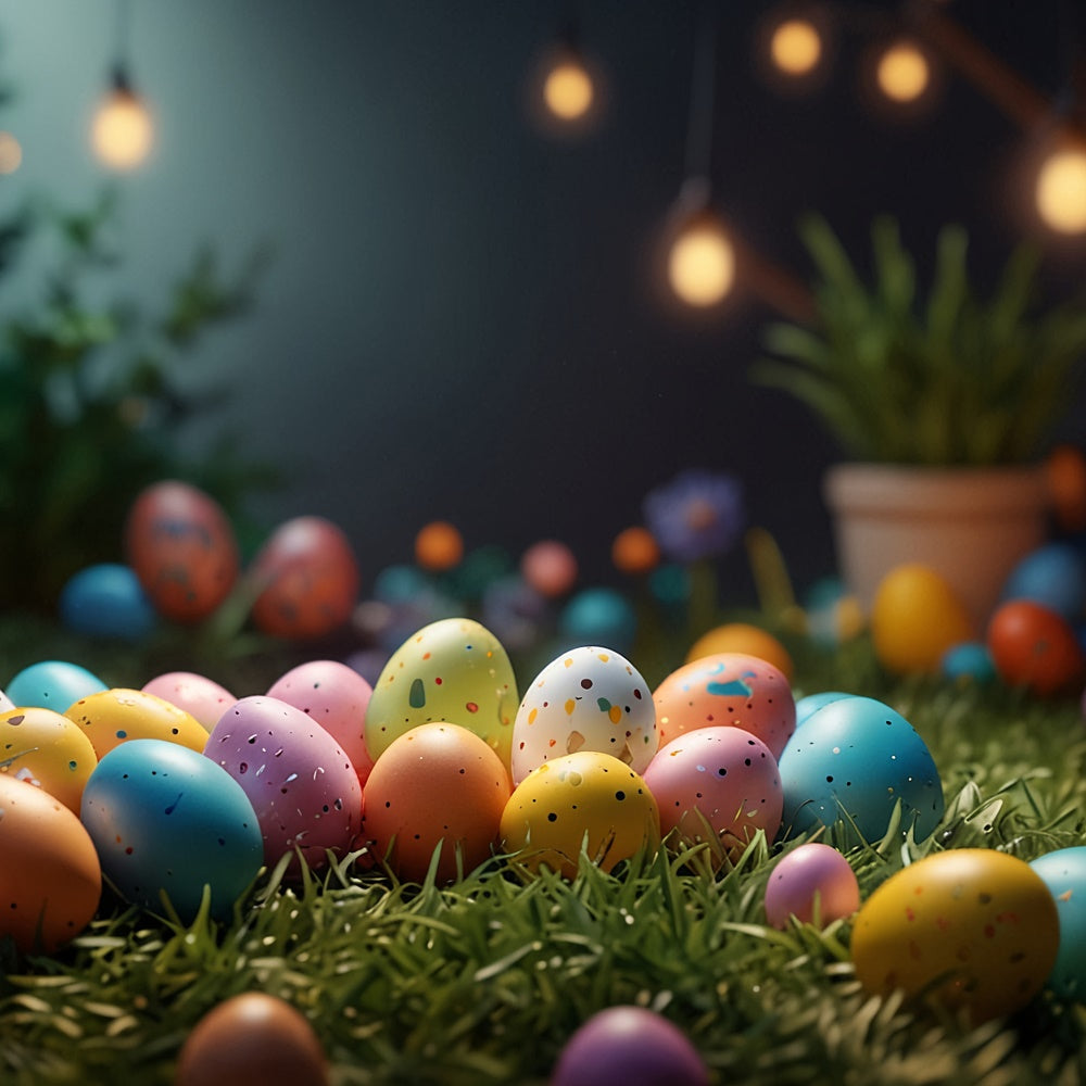 Easter Egg Backdrop Magical Easter Night Glow Backdrop UK TWW3-42