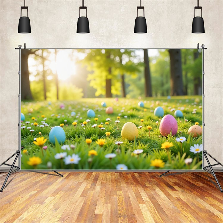 Photography Easter Backdrop Whimsical Woodland Egg Backdrop UK TWW3-44
