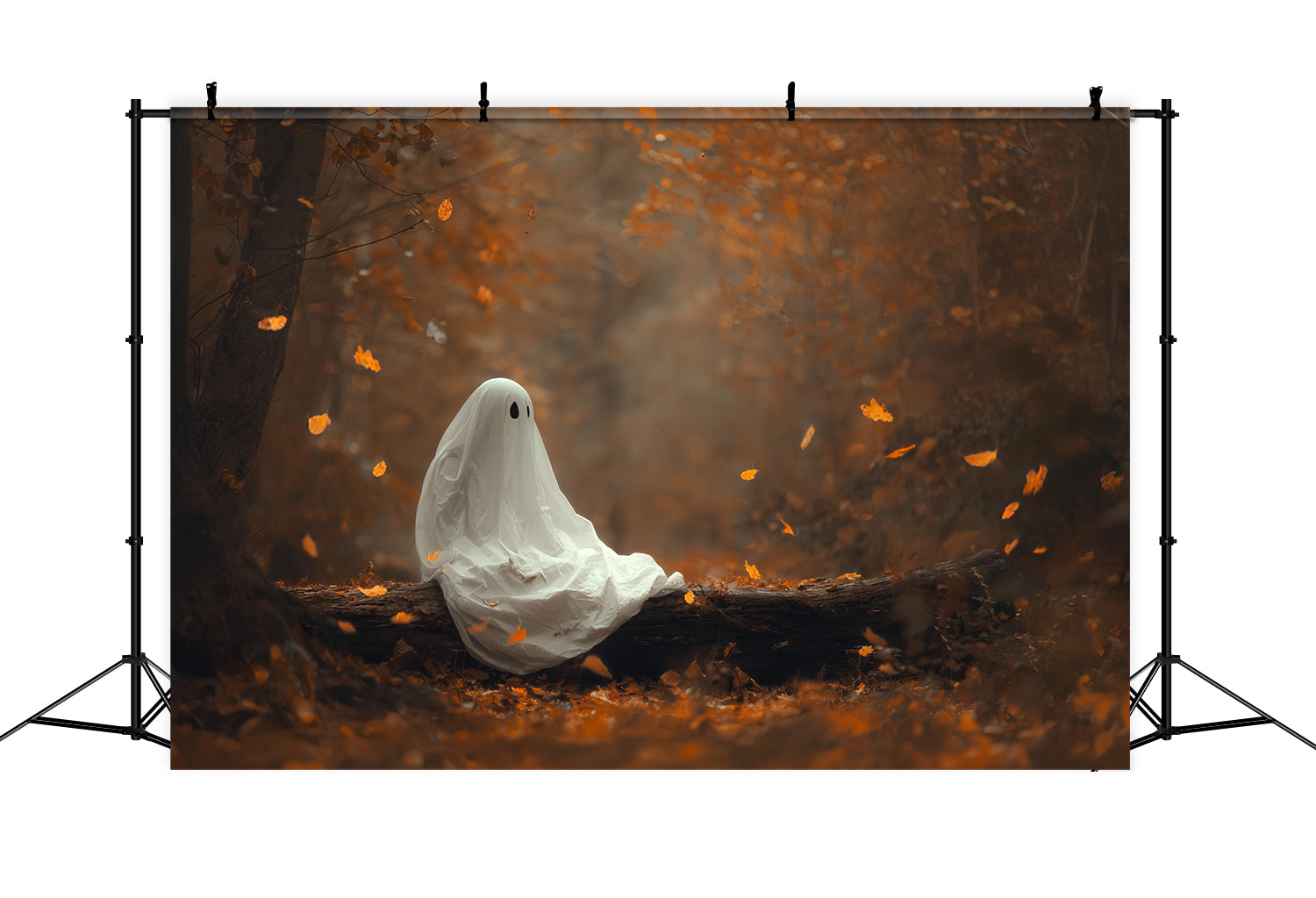 Halloween Ghost Backdrop Autumn Forest Lonely Ghost Spooky Halloween Backdrop UK TWW510-48