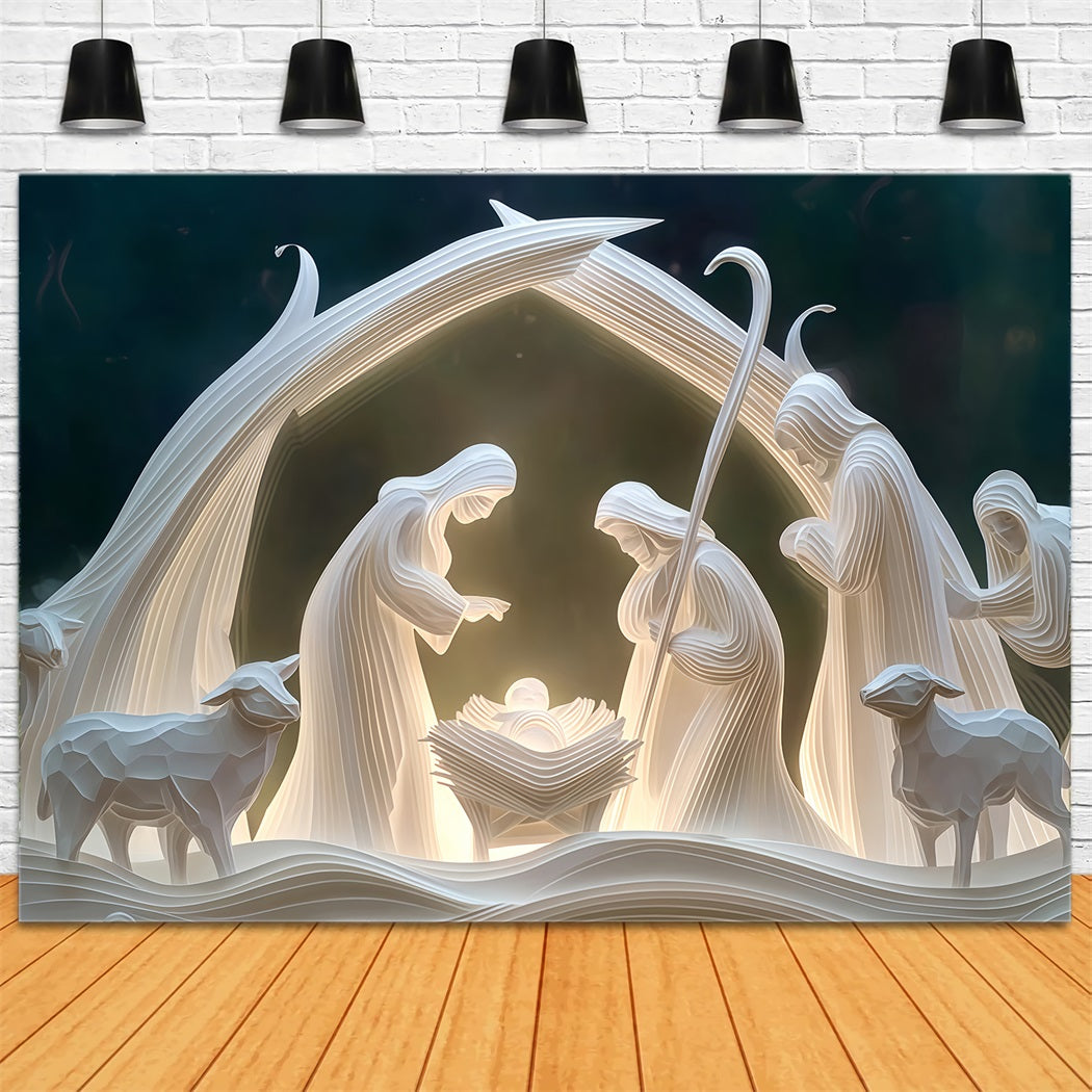 Nativity Backdrop Paper Sculpture Holy Nativity Christmas Backdrop UK TWW510-86