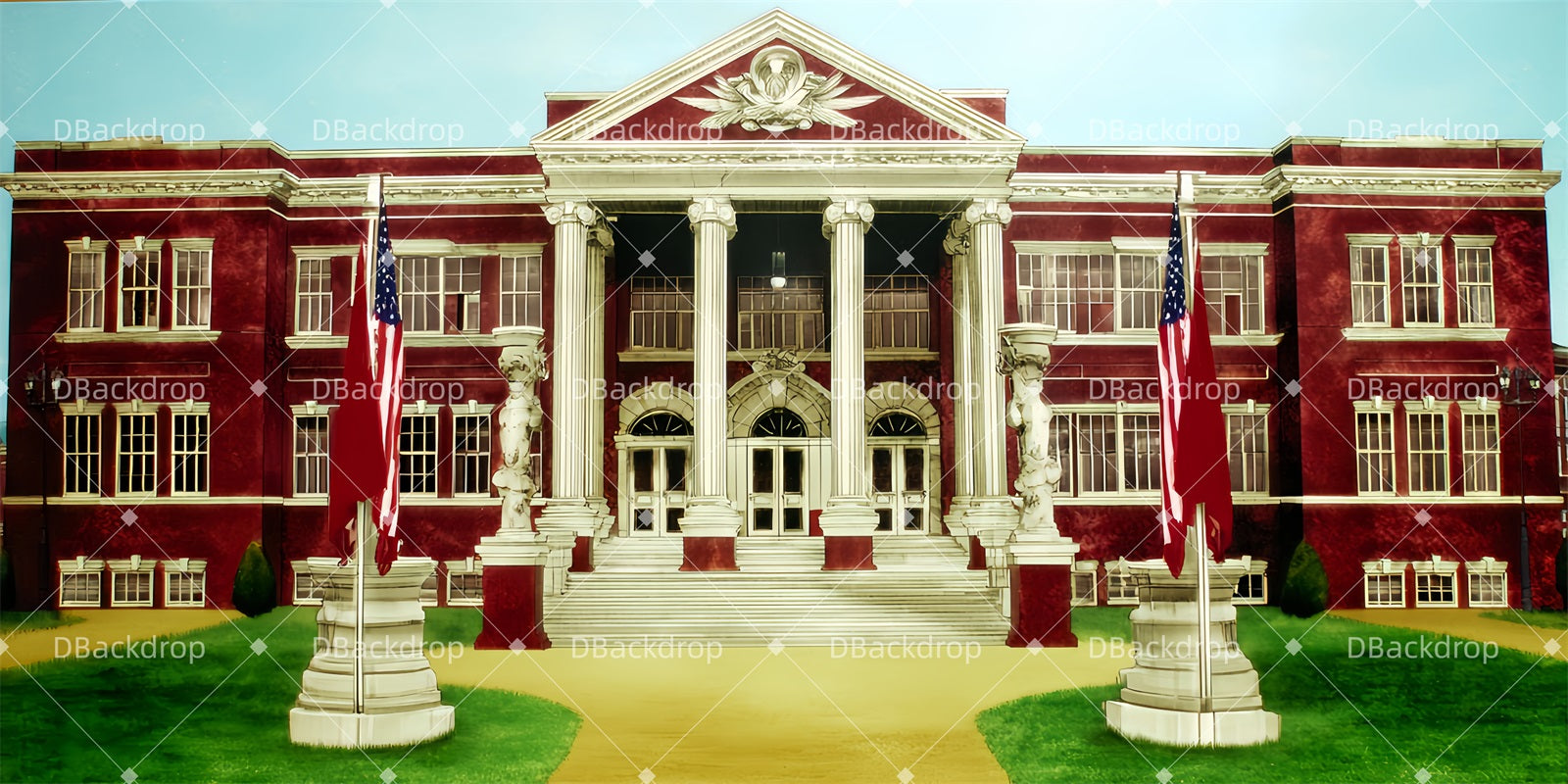 School Play Backdrops Harvard Admissions Hall Stage Backdrop UK TWW510-T22