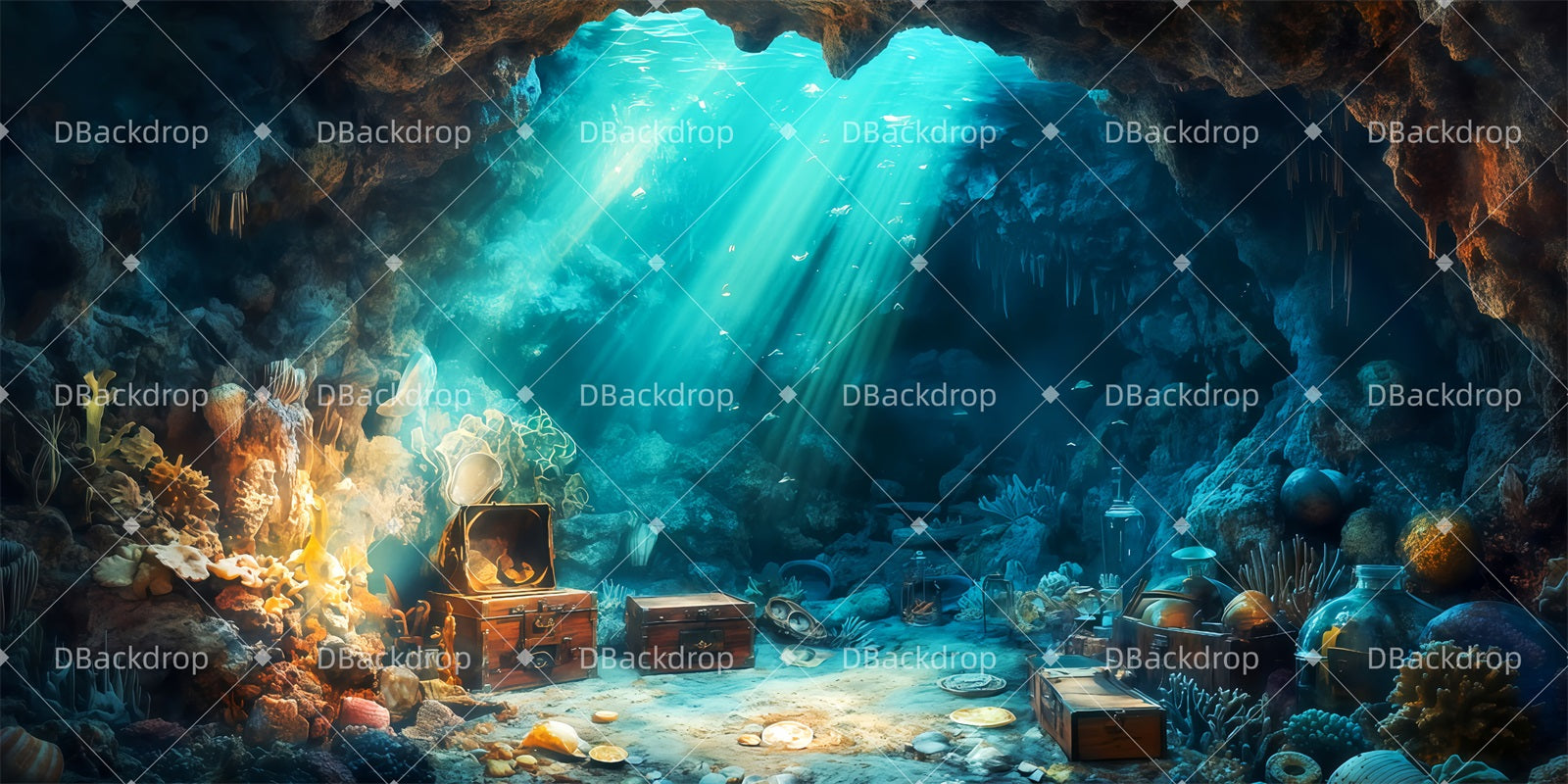 Performance Backdrops Ariel’s Grotto School Play Backdrop UK TWW511-T112