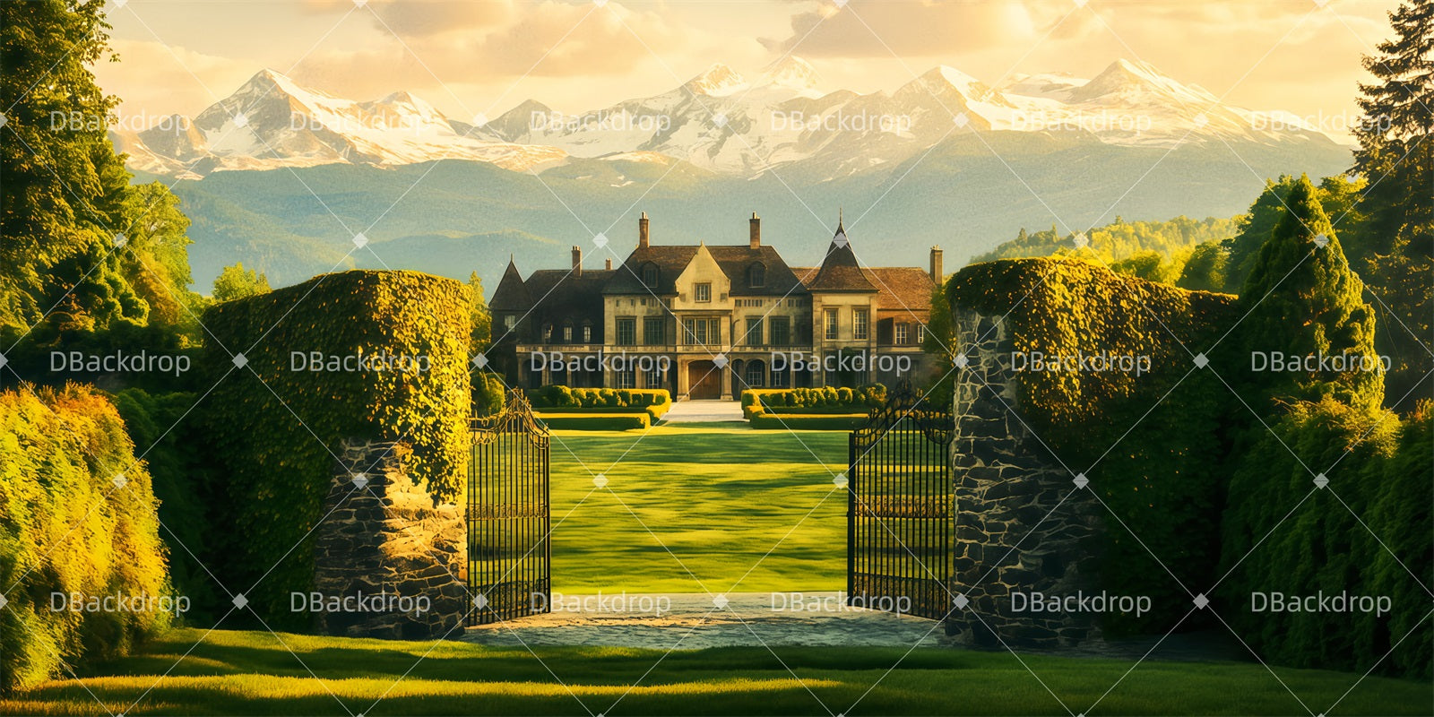 Stage Backdrop The Von Trapp Family Estate Movie Theater Backdrop UK TWW511-T120